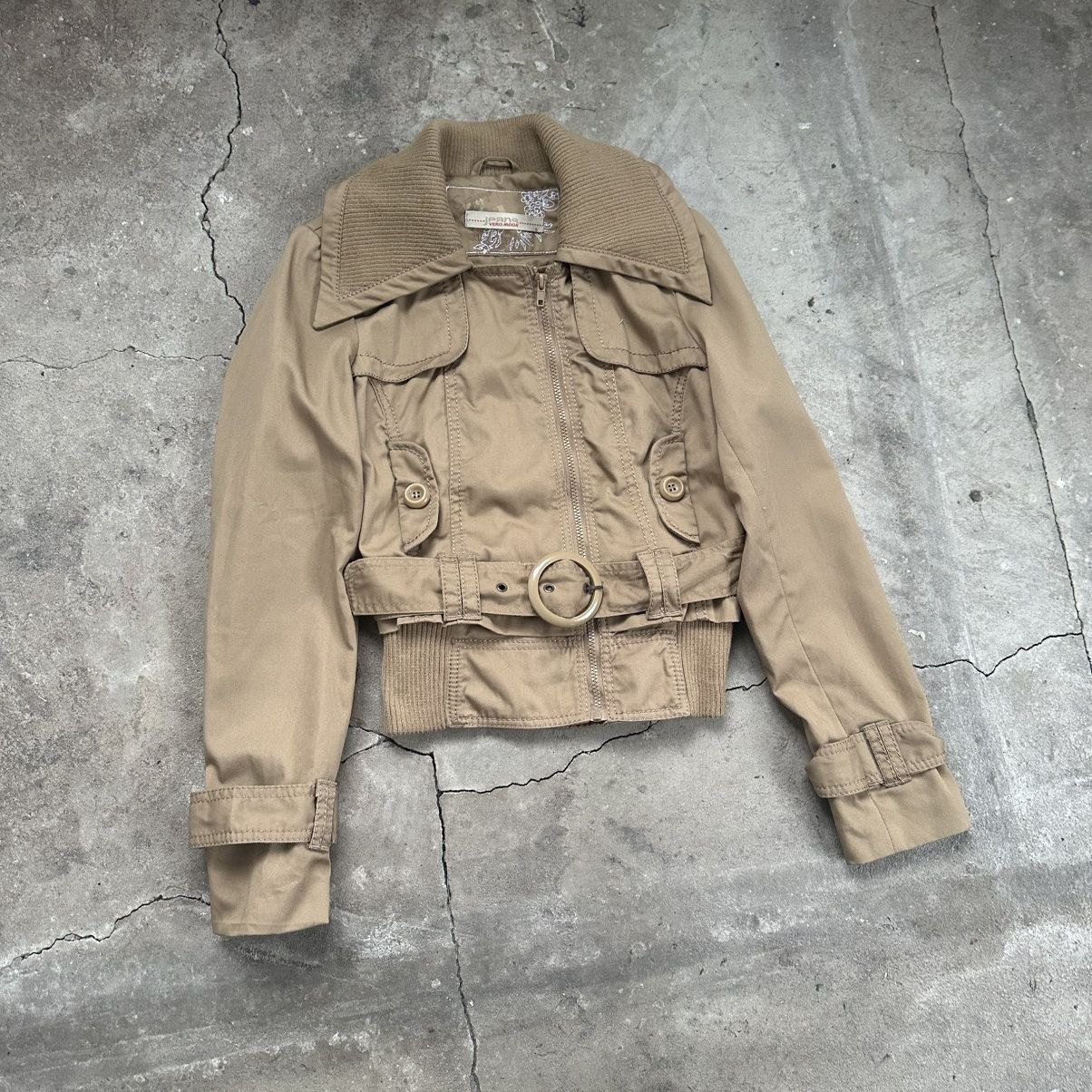 Hysteric Glamour Vintage Vera moda Japanese Crop Brown Cotton Jacket Size S / US 4 / IT 40 - 2 Thumbnail