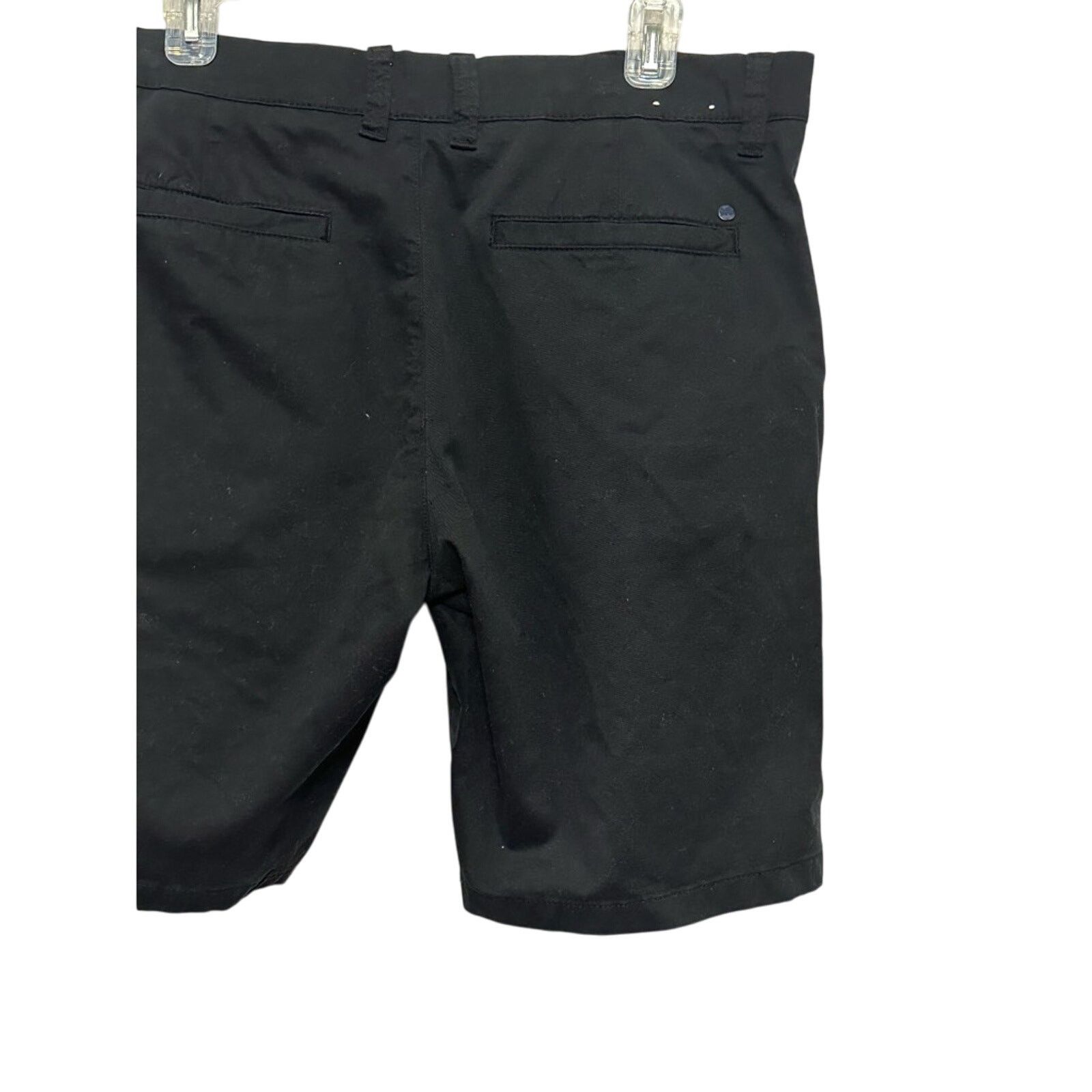 Other NNO7 Bermuda Shorts Flat Front Pockets Belt Loops Black M 34 Size US 34 / EU 50 - 7 Thumbnail