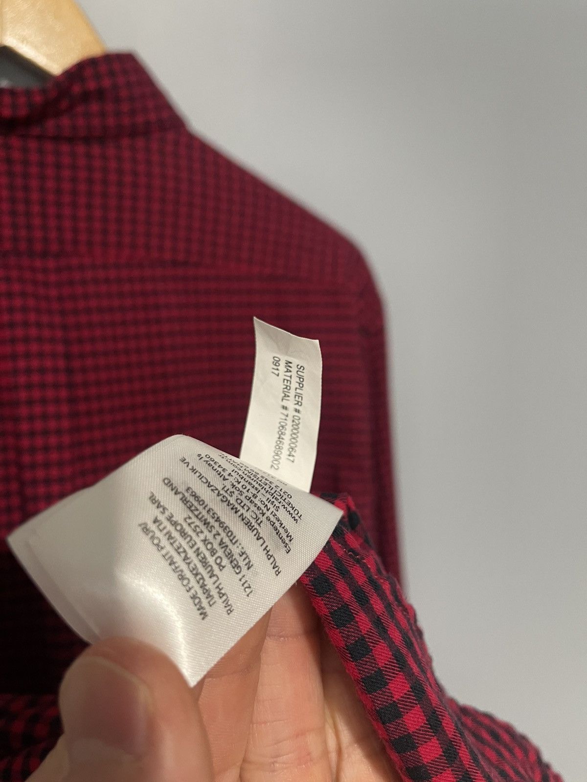 Polo Ralph Lauren Ralph Lauren Button Shirt Men’s Sz L Red Plaid Slim Fit L/S Size US L / EU 52-54 / 3 - 7 Thumbnail