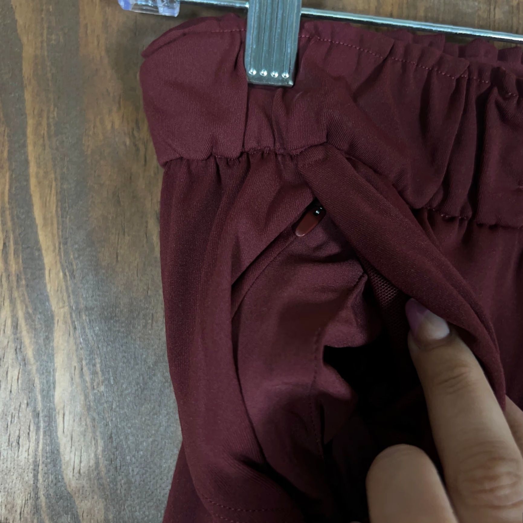 Lululemon Lululemon Womens Pants Maroon High Rise Pull On Drawstring Super Soft Stretch 2 Size 42" / US 20 - 6 Thumbnail