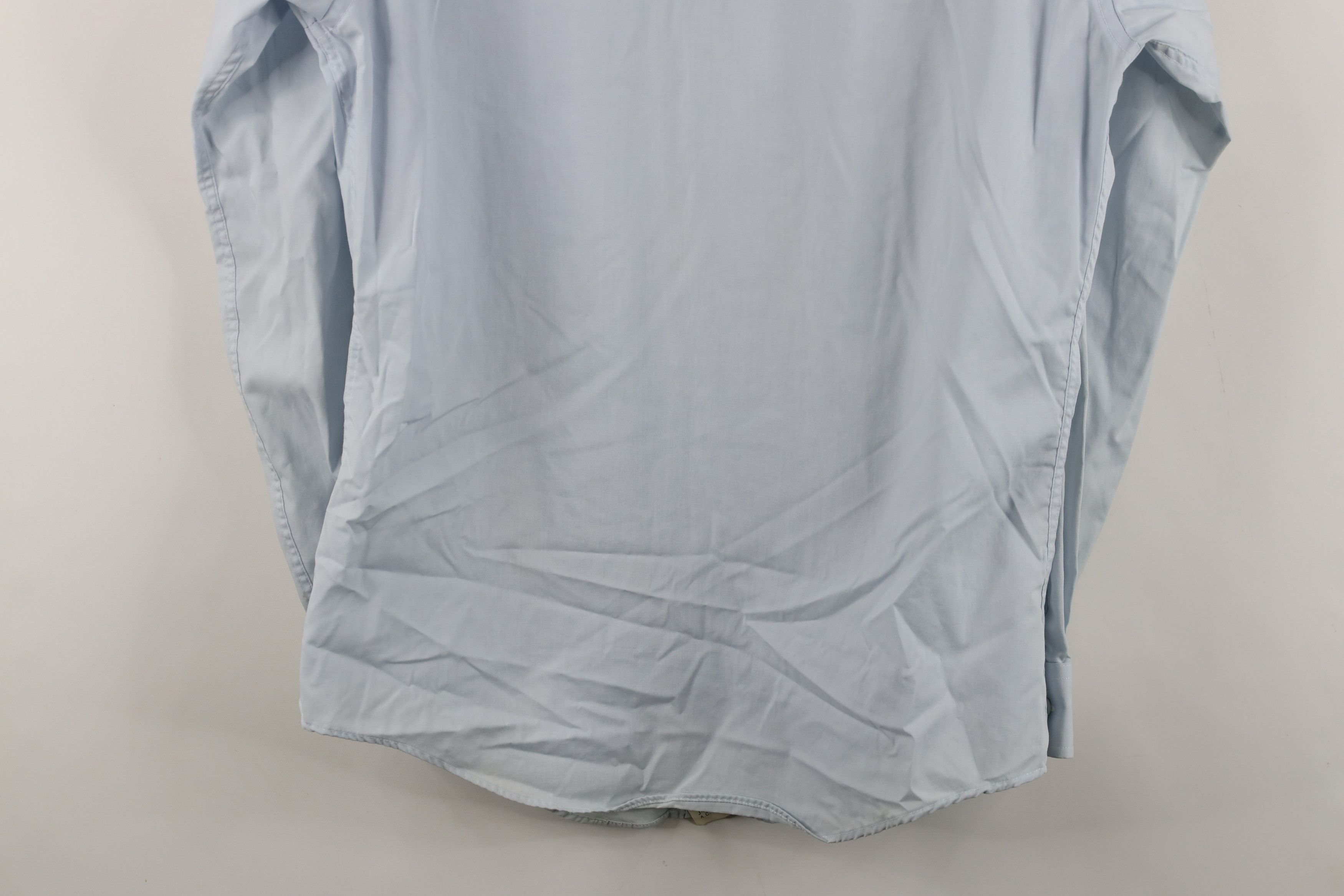 Vintage Vintage 90s Streetwear Fitted Button Shirt Blue USA Size US M / EU 48-50 / 2 - 14 Thumbnail