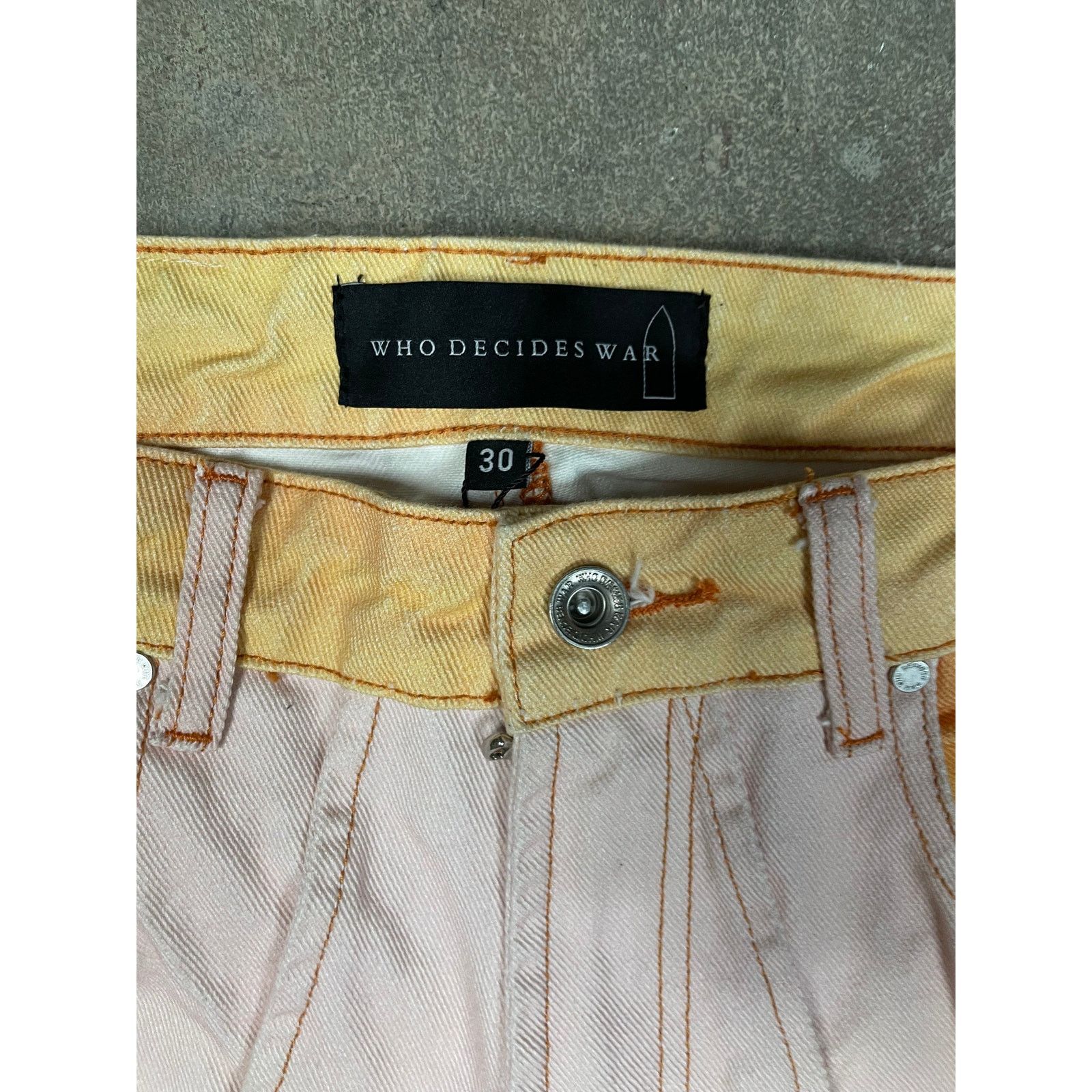 Who Decides War WDW Sunset Denim 30 Used Size US 30 / EU 46 - 2 Thumbnail