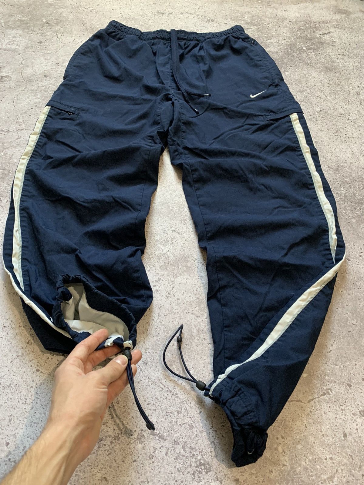Nike × Vintage Nike Track Cargo Pants Baggy Vintage Gorpcore Drill Joggers Size US 32 / EU 48 - 2 Thumbnail