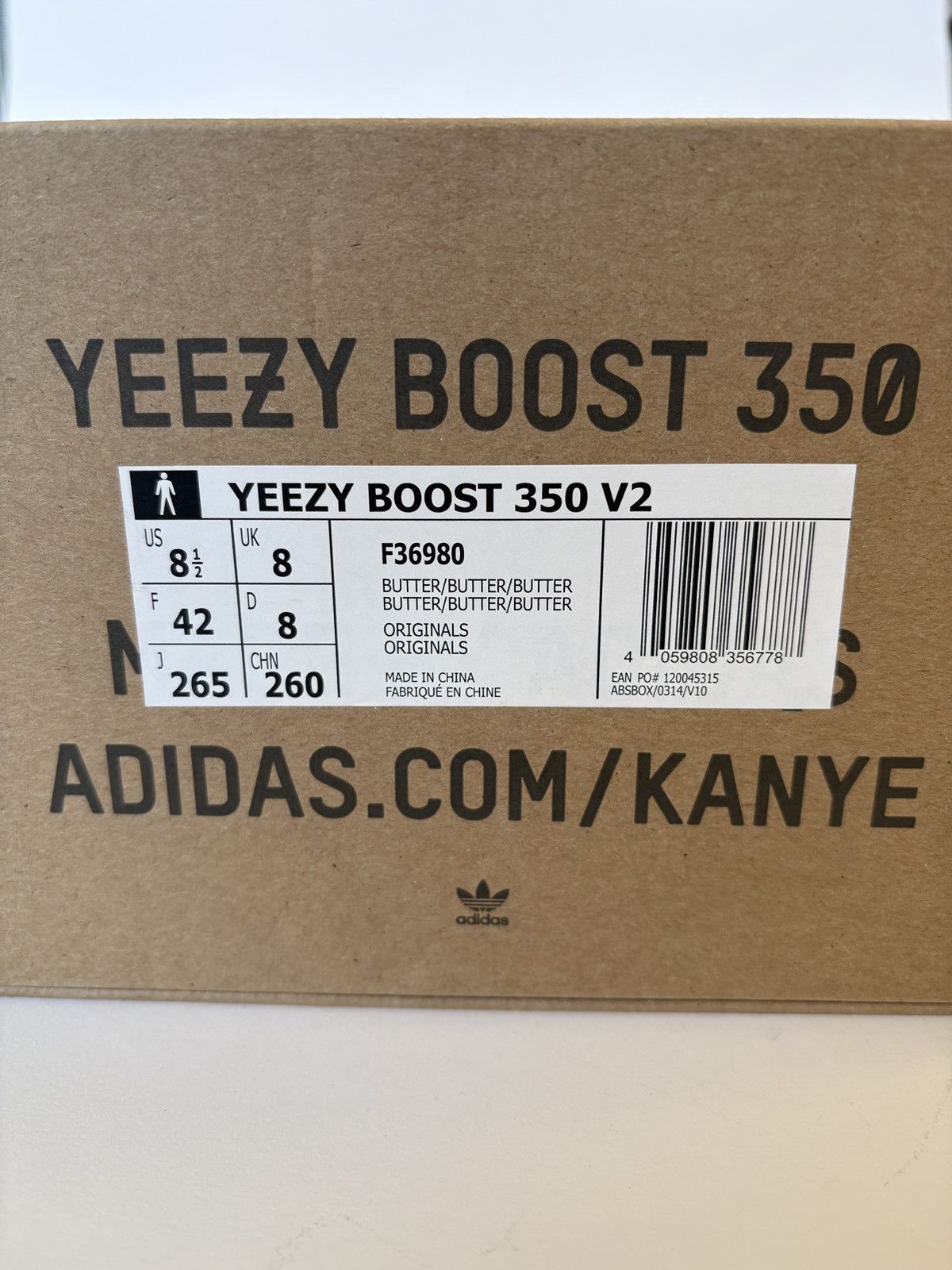 Adidas Adidas Yeezy 350 V2 Butter Size US 8.5 / EU 41-42 - 9 Thumbnail