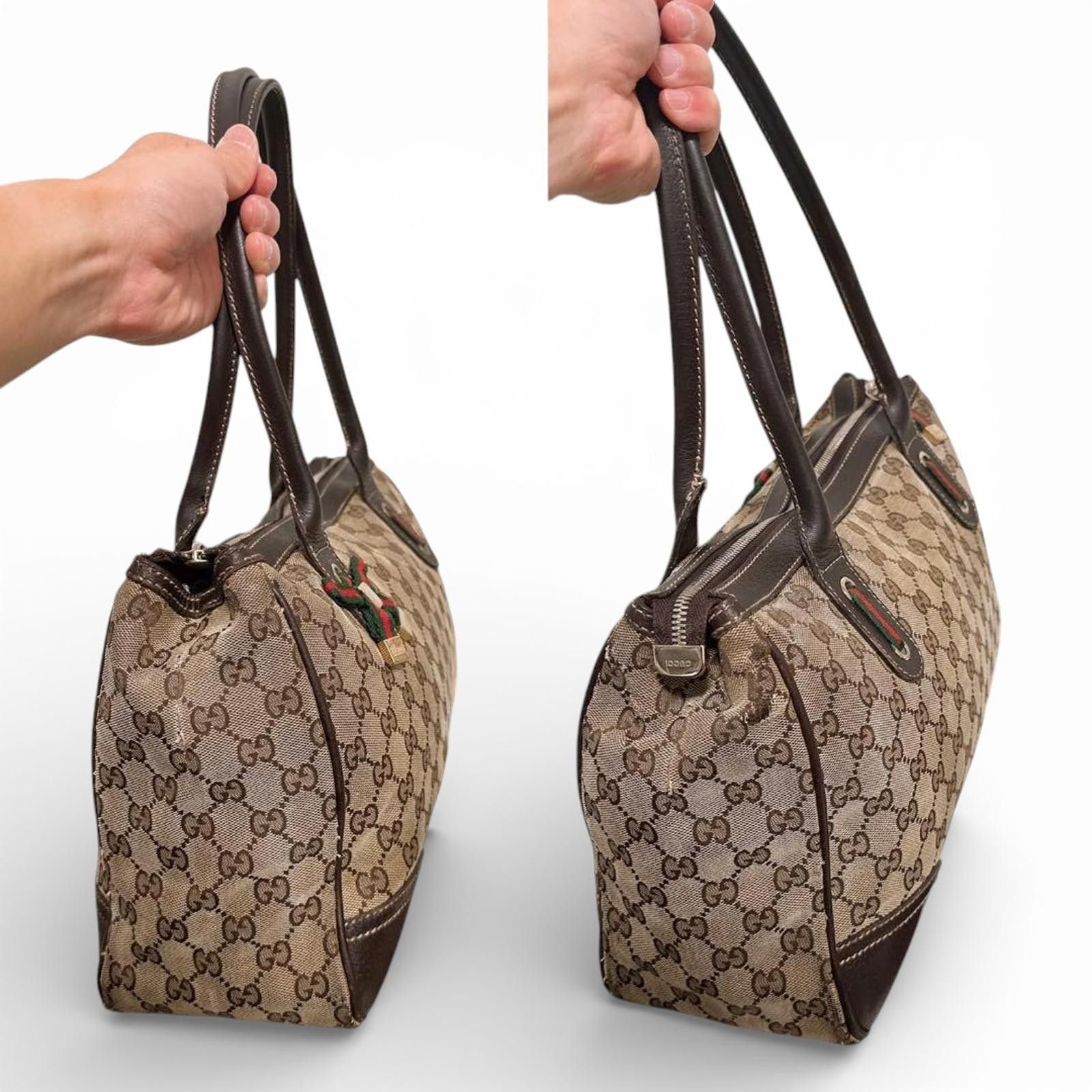 Gucci Gucci - Classic Chique Canvas Tote Handbag Size ONE SIZE - 3 Thumbnail