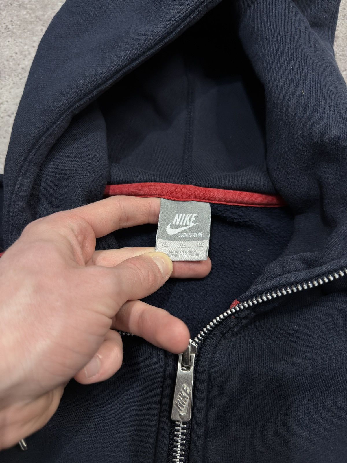 Nike Vintage Nike Zip Up Hoodie Size US XL / EU 56 / 4 - 7 Thumbnail