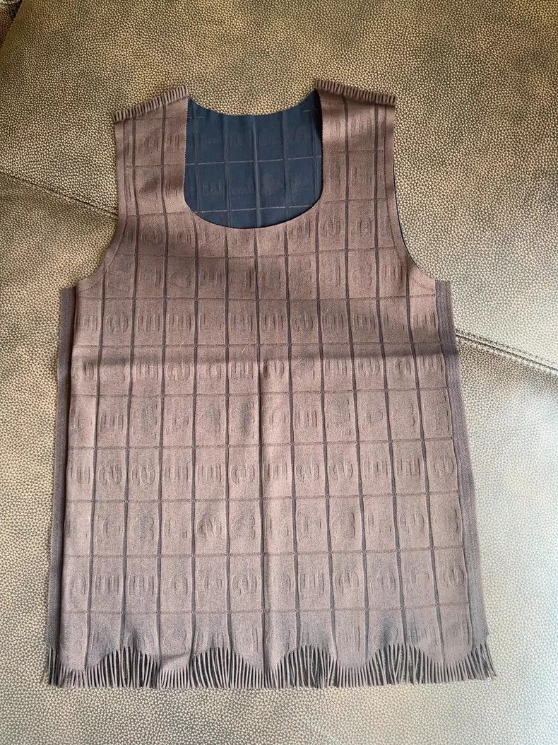 Issey Miyake Issey Miyake Brown pleated vest Size L / US 10 / IT 46 - 2 Thumbnail