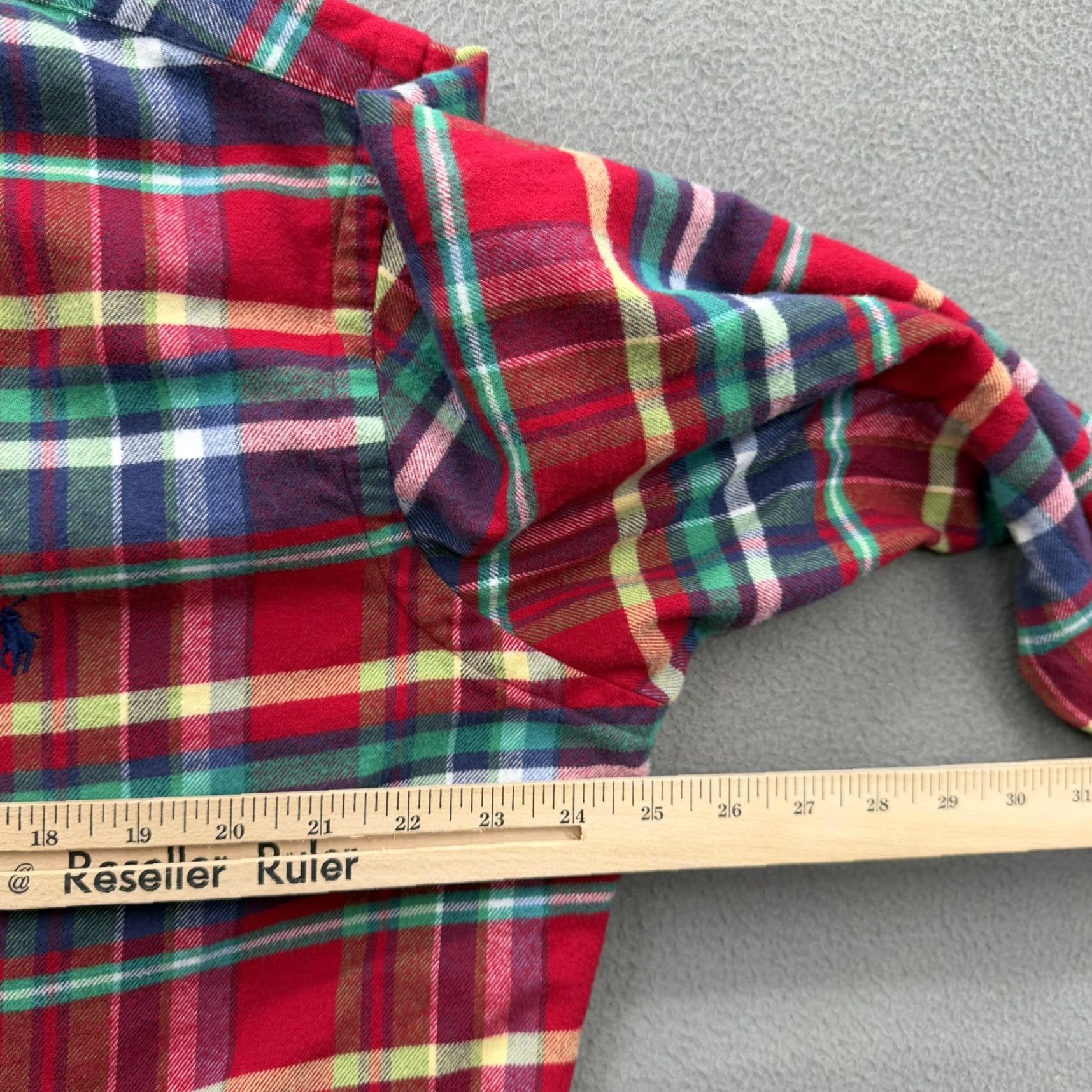 Ralph Lauren Ralph Lauren Shirt Mens XL Red Green Plaid Flannel Button Down Long Sleeve Pony Size US XL / EU 56 / 4 - 4 Thumbnail