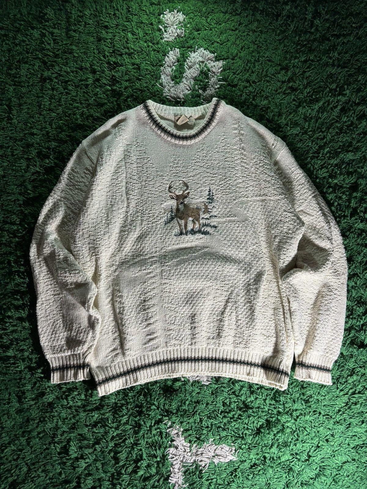 St. Johns Bay Vintage St. John’s Bay Deer Pullover Size US XL / EU 56 / 4 - 2 Thumbnail