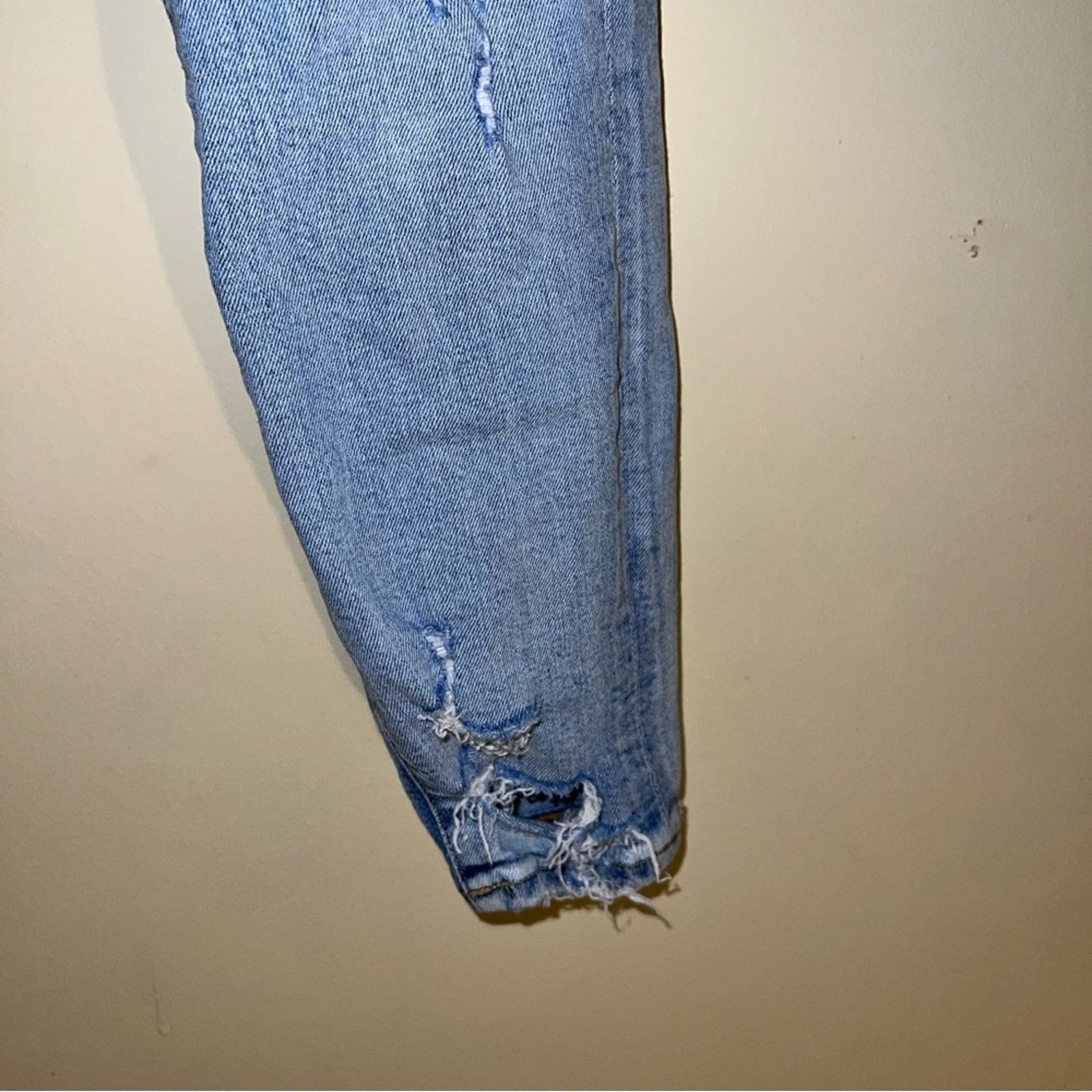Agolde AGOLDE Sophie distressed light wash skinny jeans 25 Size 27" / US 4 / IT 40 - 8 Thumbnail