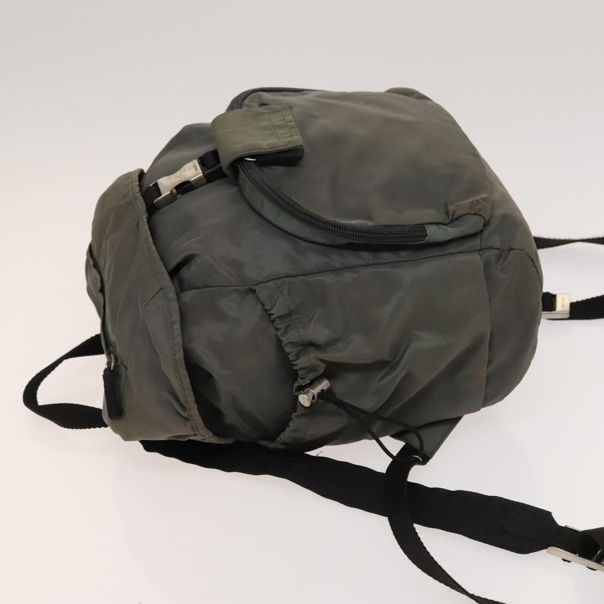 Prada PRADA Backpack Nylon Khaki Silver Size ONE SIZE - 5 Thumbnail