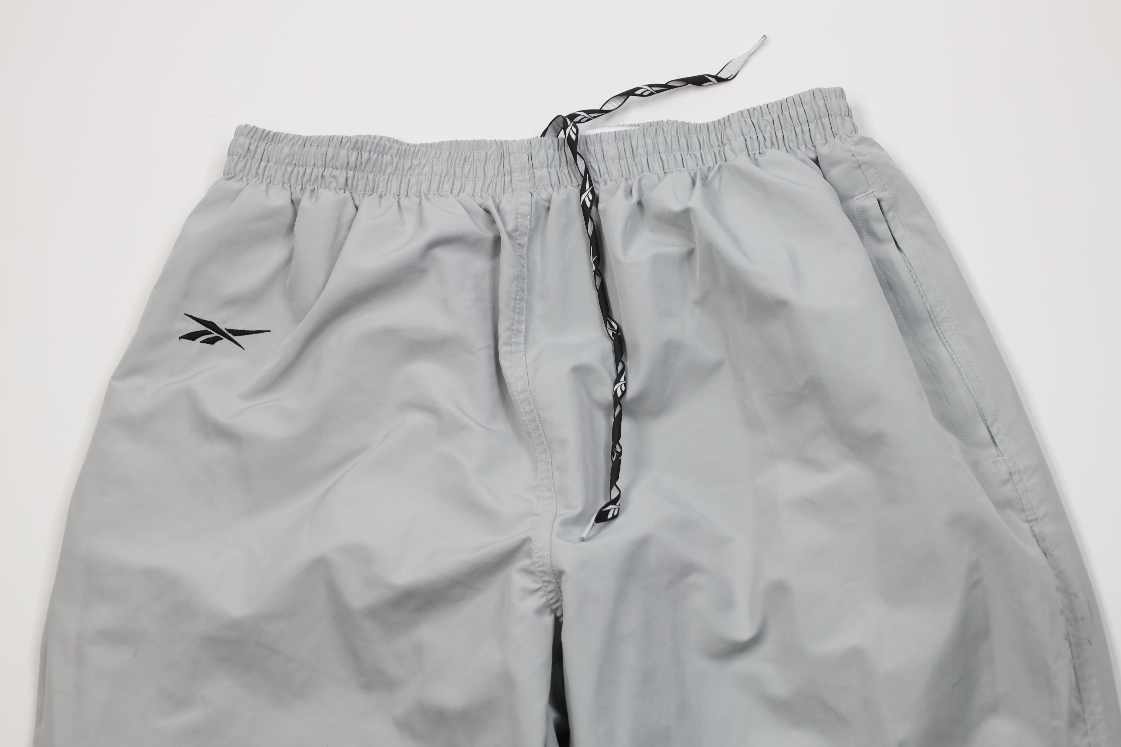 Reebok Vintage 90s Reebok Logo Lined Windbreaker Joggers Pants Gray Size US 36 / EU 52 - 2 Thumbnail