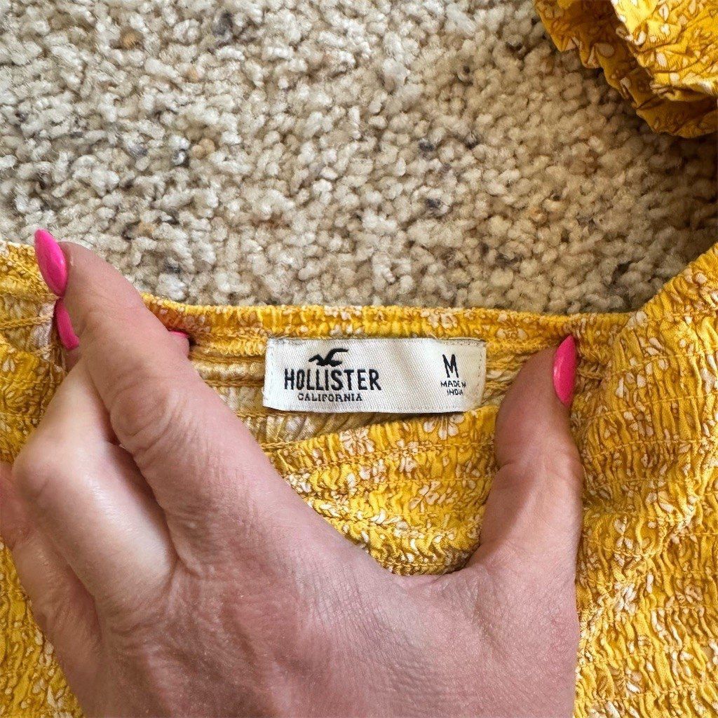 Hollister Hollister 2-Piece Matching Set Womens Size S/M Yellow Flora Size S / US 4 / IT 40 - 4 Thumbnail