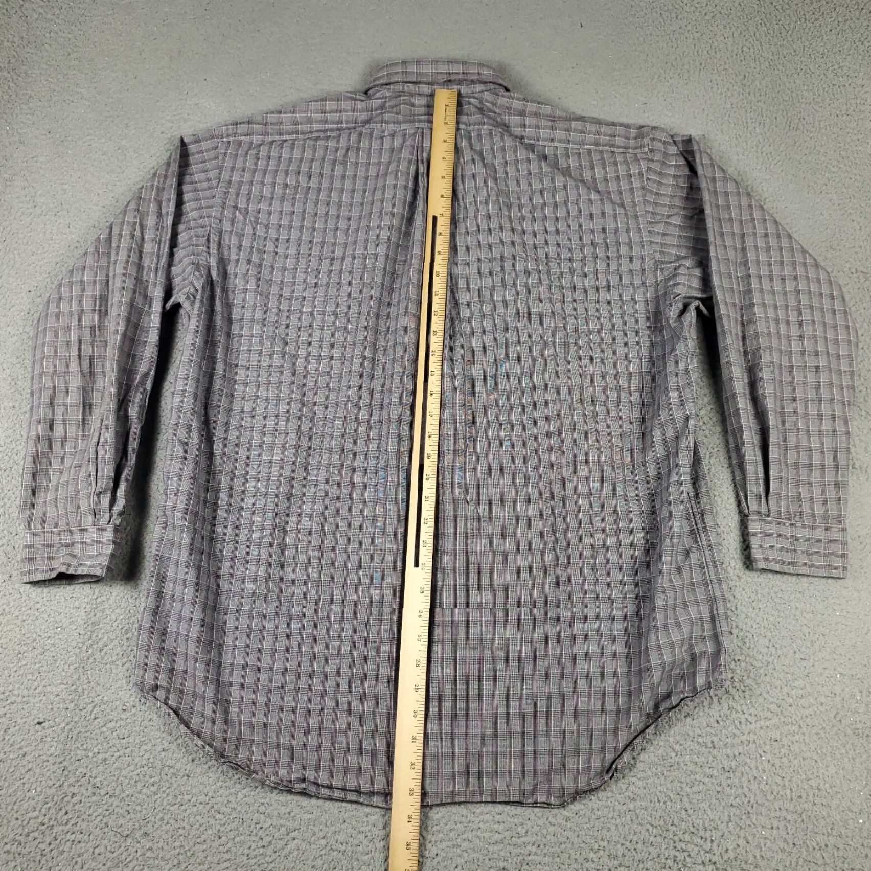 Ralph Lauren Ralph Lauren Gray Plaid Button-Up Shirt Men's XL Long Sleeve Casual Size US XL / EU 56 / 4 - 4 Thumbnail