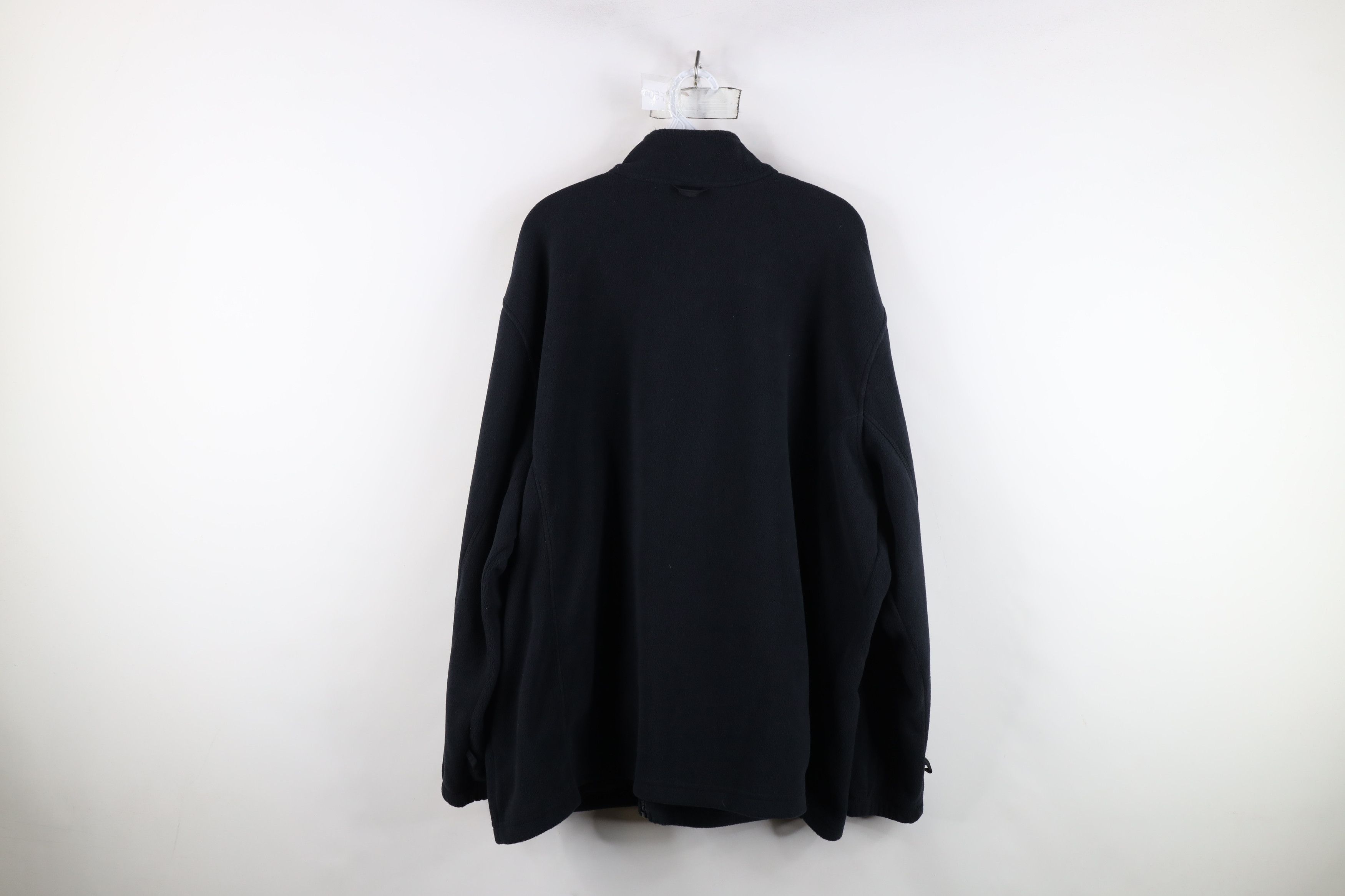 Lands' End Vintage Y2K Lands End Blank Full Zip Fleece Jacket Dark Blue Size US XXL / EU 58 / 5 - 12 Thumbnail