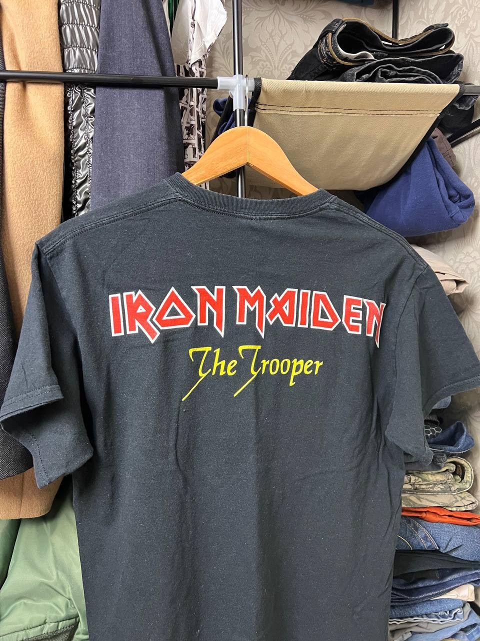 Band Tees × Vintage 🔥GRAILSALE 🔥 Iron Maiden the trooper opium punk rock t shirt Size US M / EU 48-50 / 2 - 6 Thumbnail
