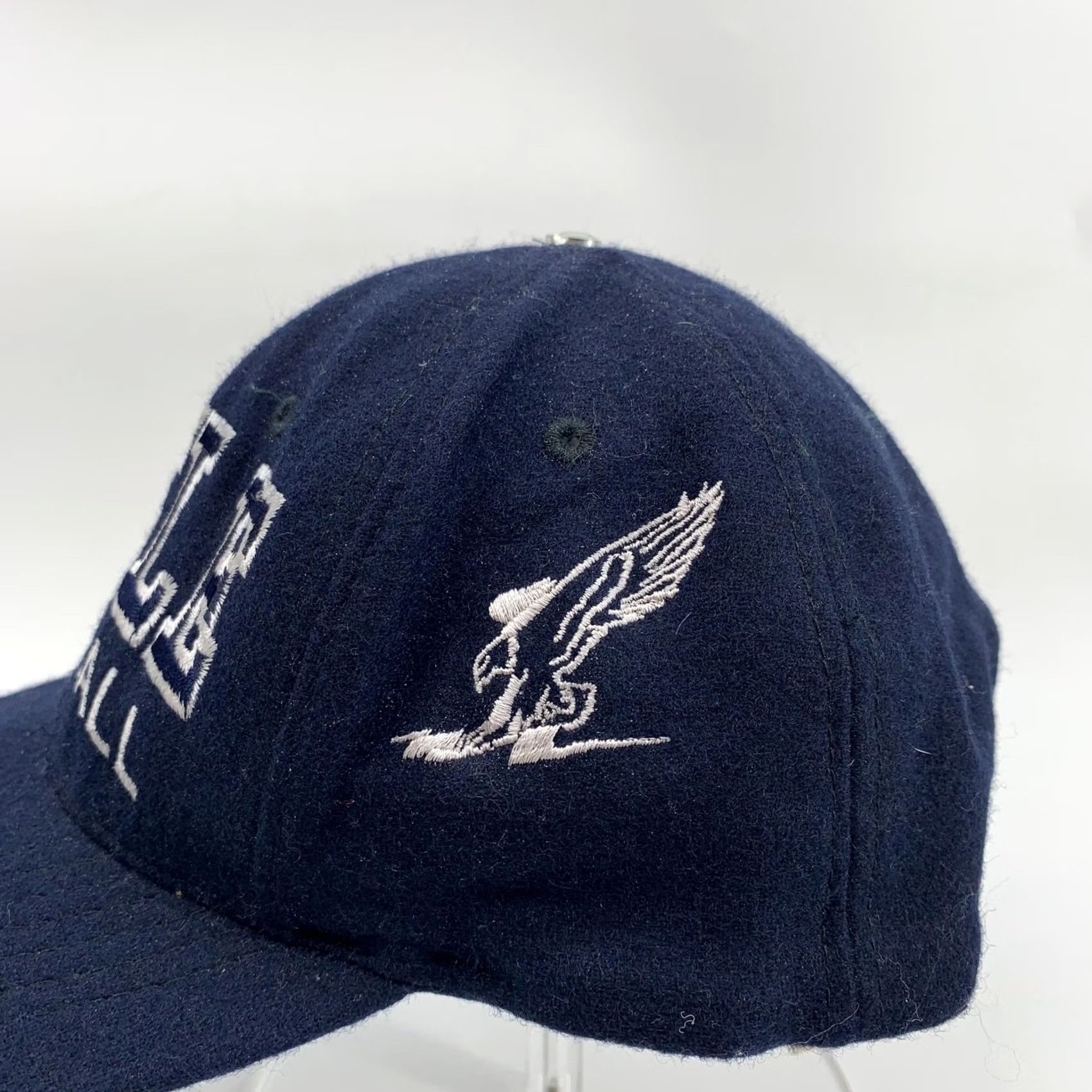 Vintage Mohr's Eagle Football Hat Cap Snap Back Mens One Size Blue Wool Baseball Cap Snapback Felt Wool Mohr's Mens Blue Eagle Football Cap Baseball Hat Size ONE SIZE - 3 Thumbnail