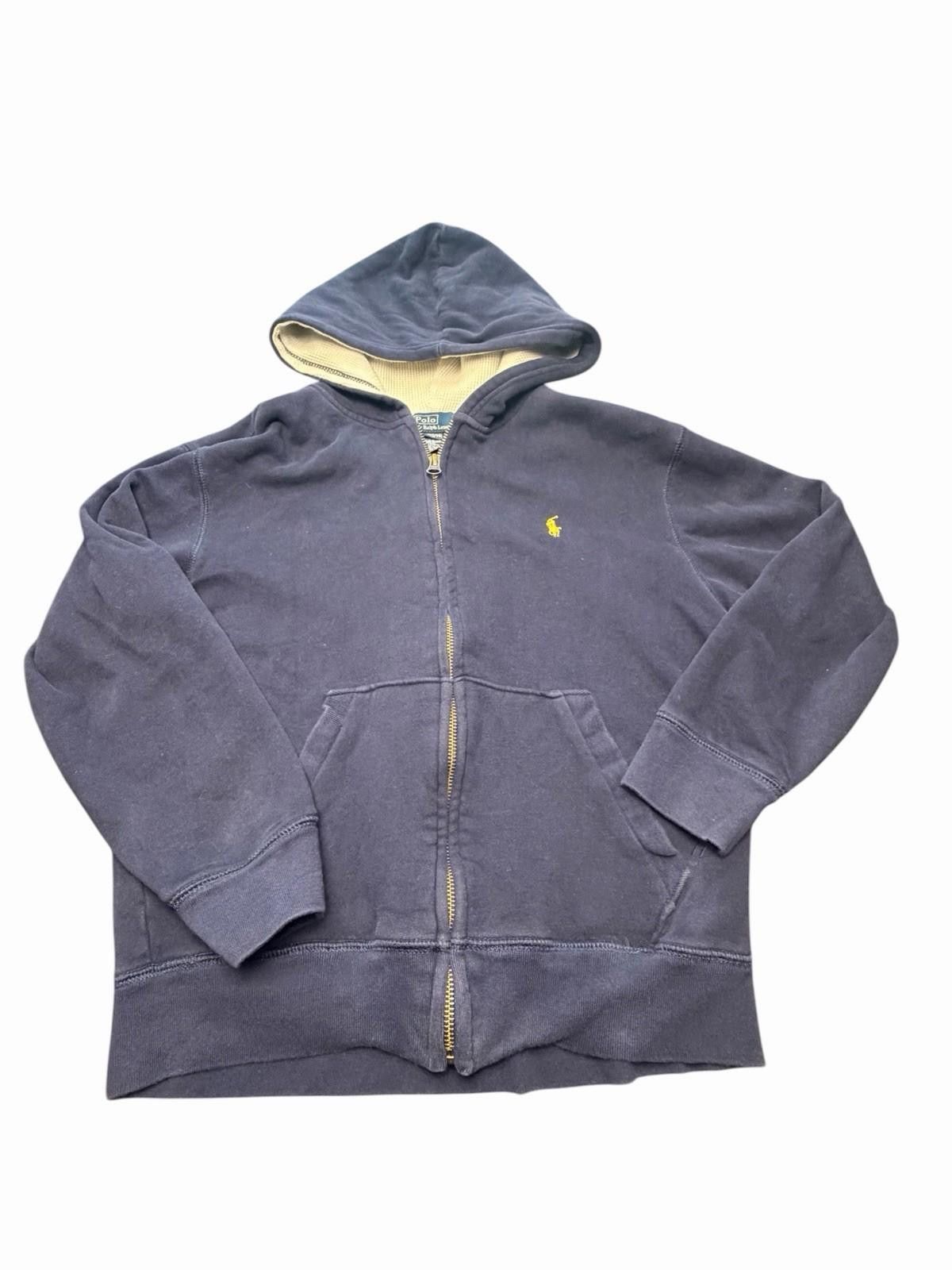 Polo Ralph Lauren Polo Ralph Lauren Hoodie Sweater Youth Boys M 12Y/14 Navy Size US XL / EU 56 / 4 - 1 Thumbnail
