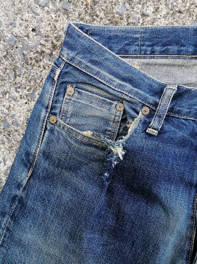 Denime × Japanese Brand Denime Made In Japan Selvedge Distressed Denim Jeans Size US 28 / EU 44 - 7 Thumbnail