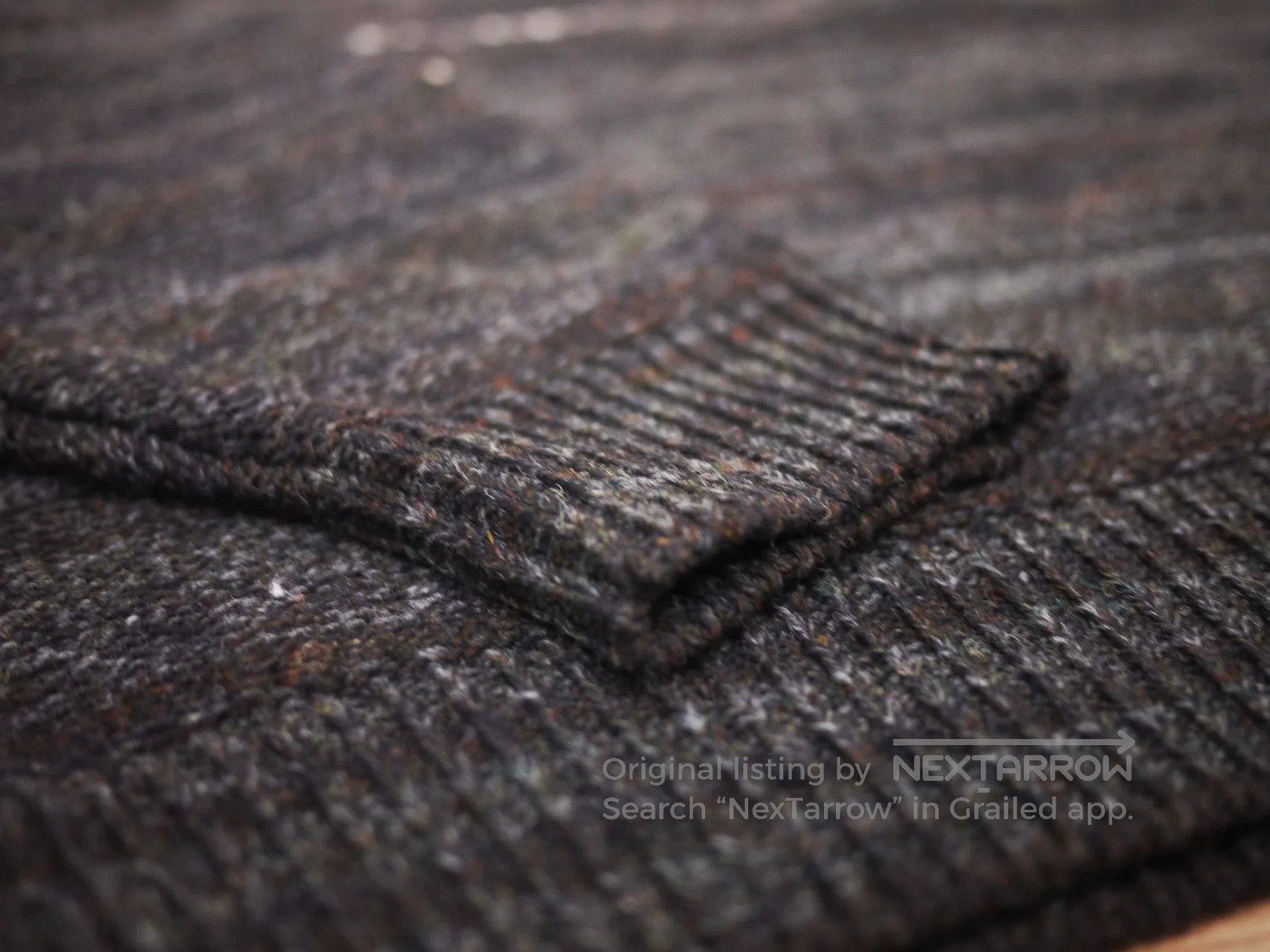 Visvim Black Striped Knit Sweater with Embroidered Details. Size US L / EU 52-54 / 3 - 4 Thumbnail