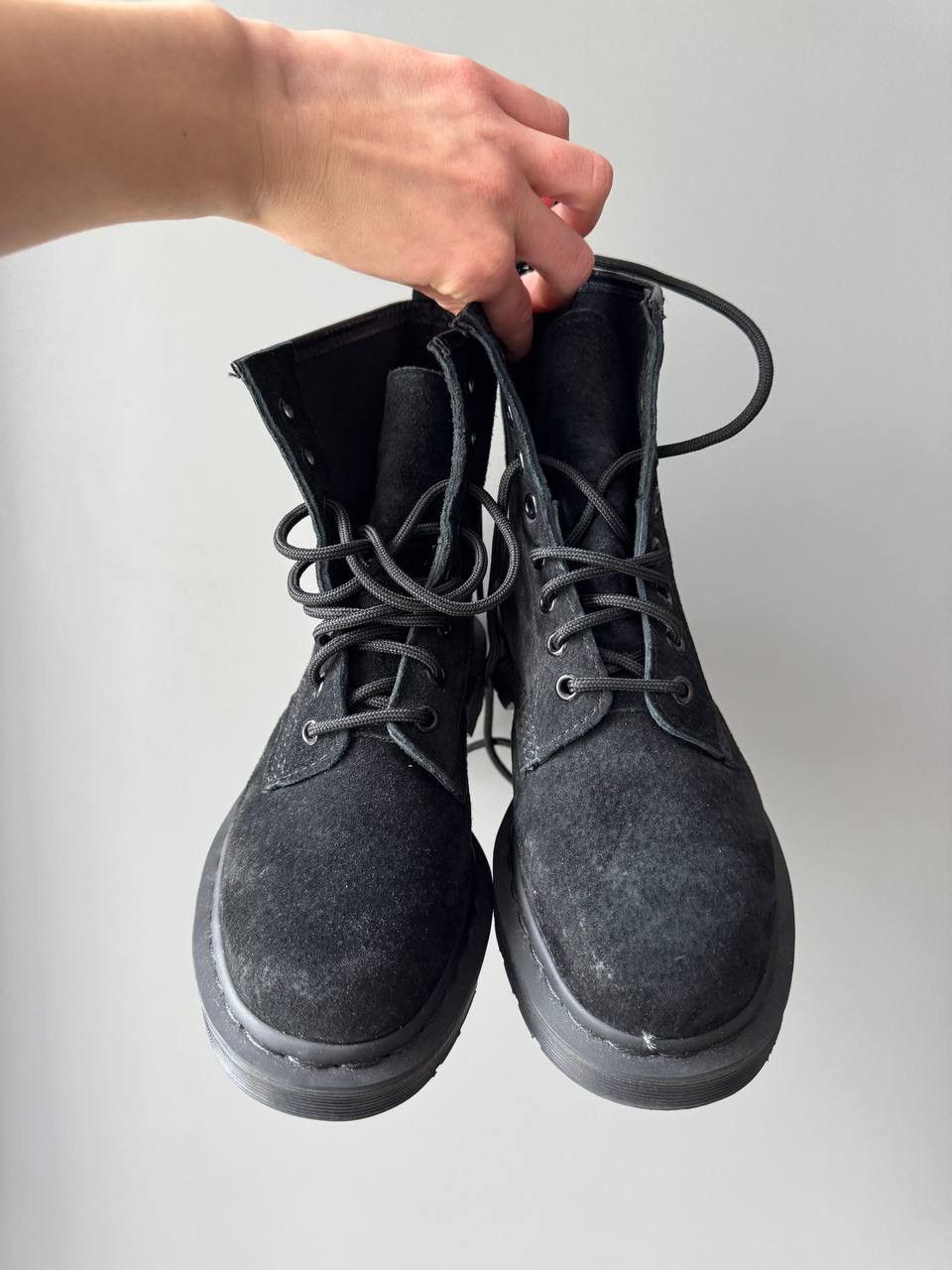 Dr. Martens × Vintage Vintage Dr Martens Suede Leather Boots Like Rick Owens Size US 7 / IT 37 - 8 Thumbnail