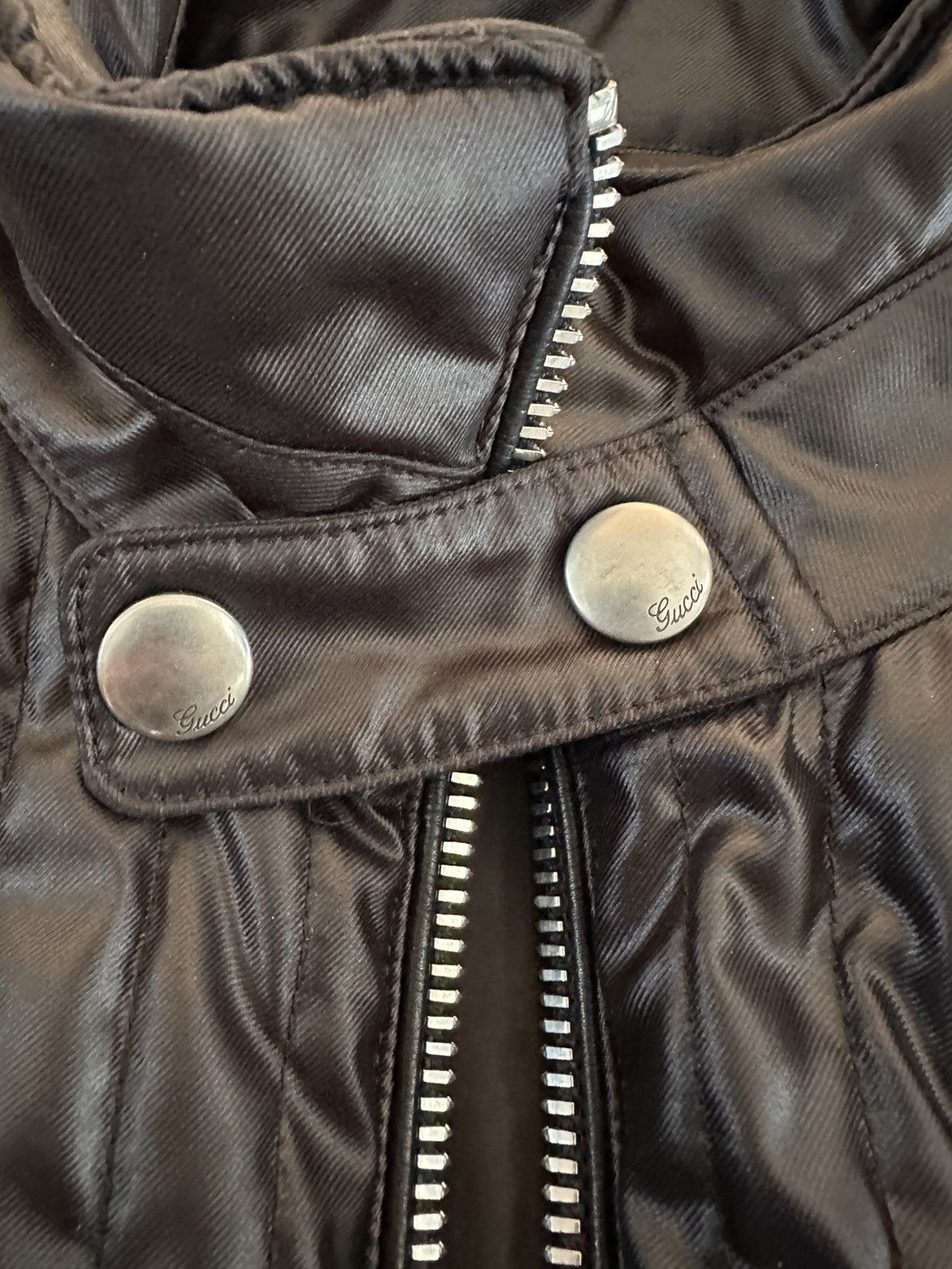 Gucci Gucci Tom Ford era Black Biker-Style Puffer Jacket - Archive Size US M / EU 48-50 / 2 - 5 Thumbnail
