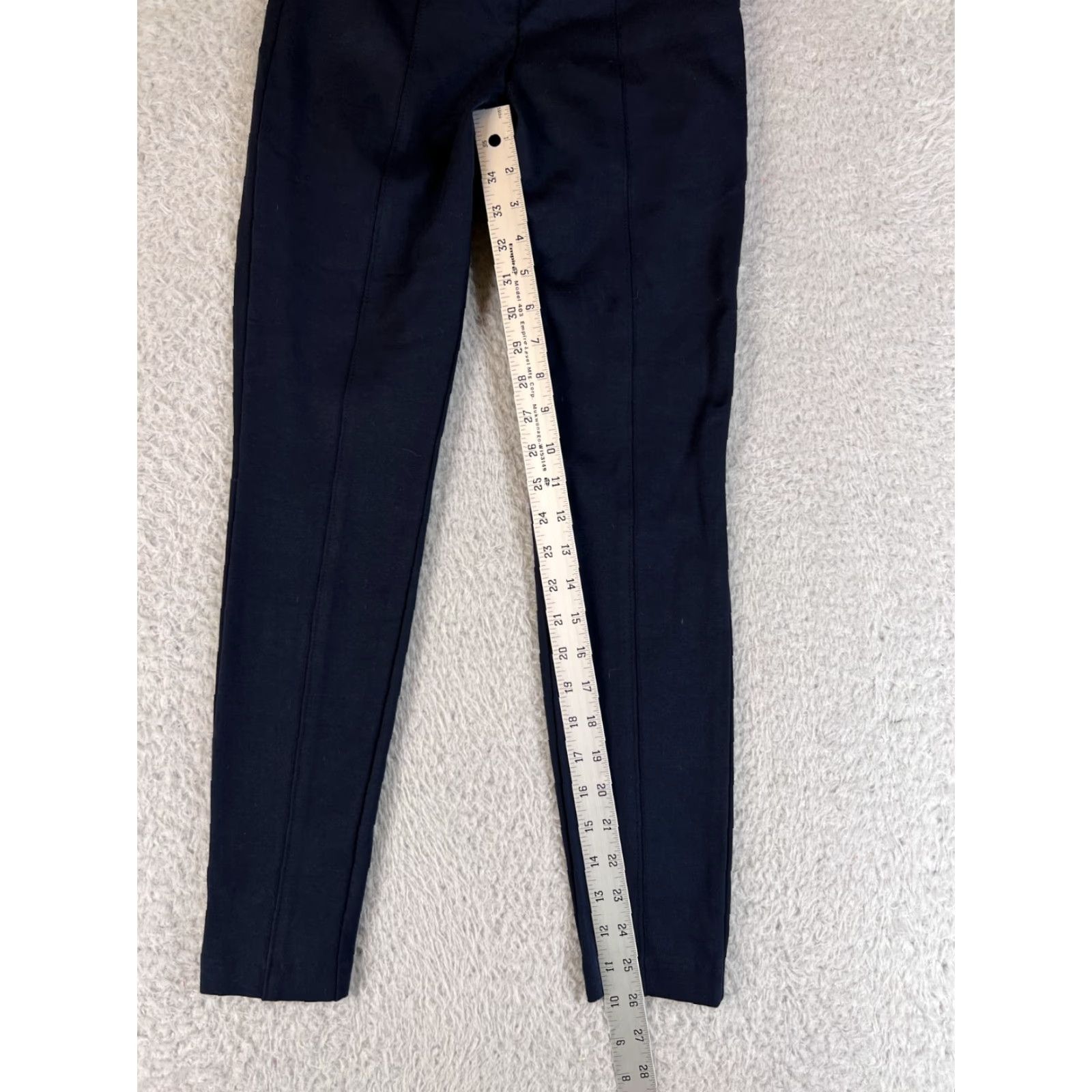 Gap Gap Leggings Womens XS Navy Blue Zip Stretch Mid Rise Cotton Size 28" / US 6 / IT 42 - 6 Thumbnail