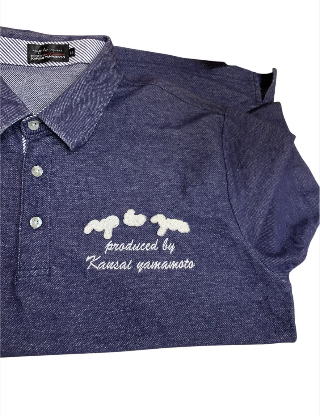Kansai Yamamoto Kansai Yamamoto Denim Polo (RARE) Size US L / EU 52-54 / 3 - 3 Thumbnail