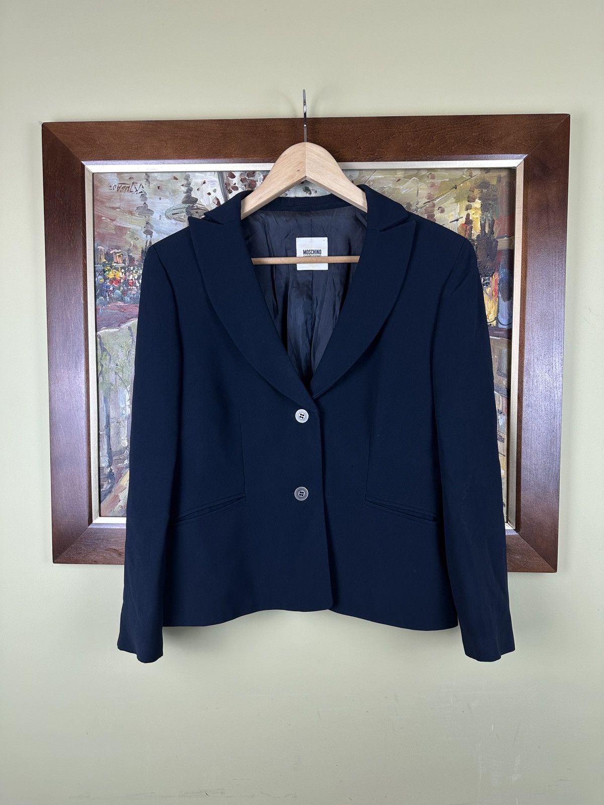 Designer × Moschino Moschink cheap and chic navy blazer Size M / US 6-8 / IT 42-44 - 1 Thumbnail
