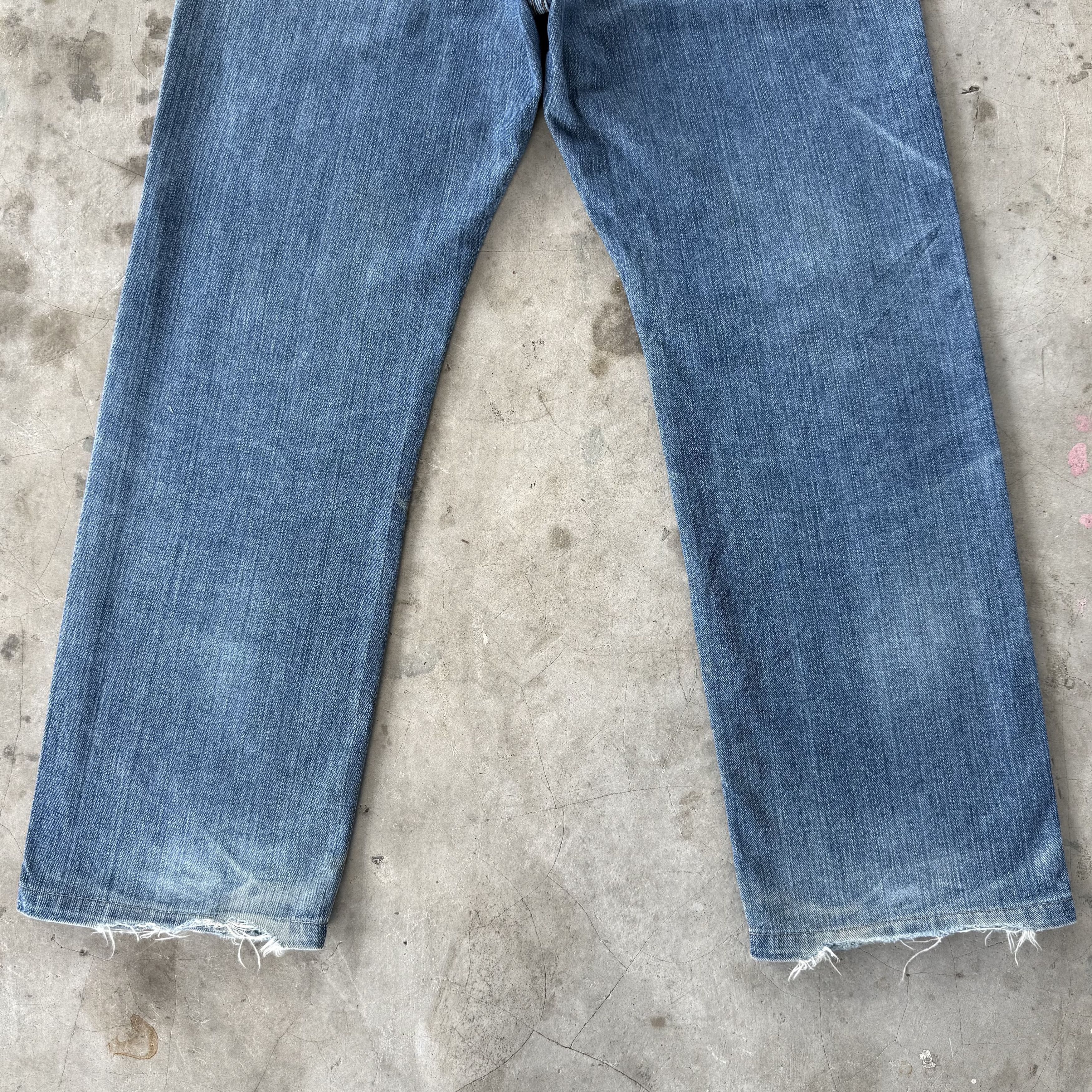 Edwin W35x26.5 Vintage Edwin Faded Blue Denim Jean Pants Size US 35 - 11 Thumbnail