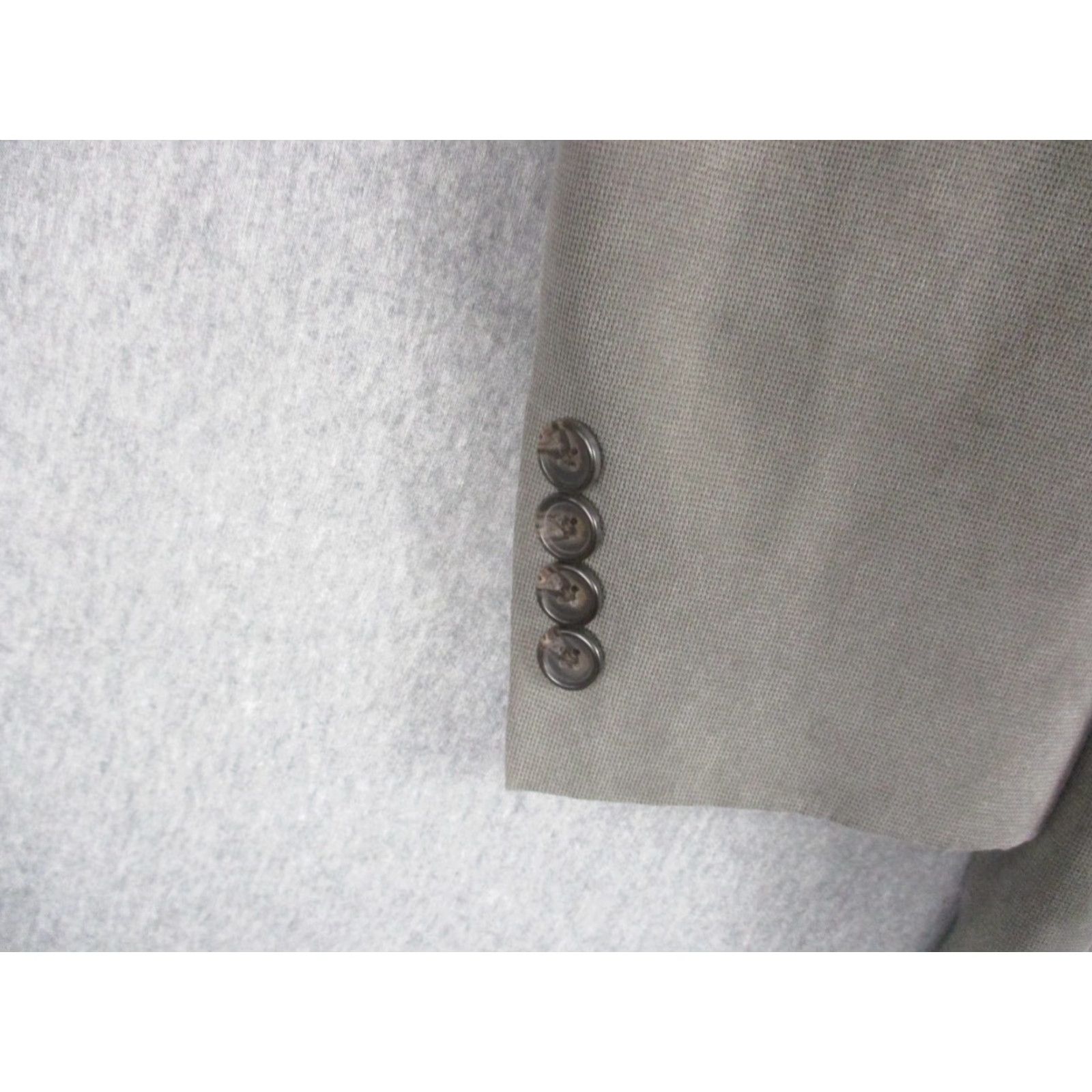 Ralph Lauren Lauren Ralph Lauren Blazer Mens 38R Gray Sport Coat Jacket Two Button Size 38R - 2 Thumbnail