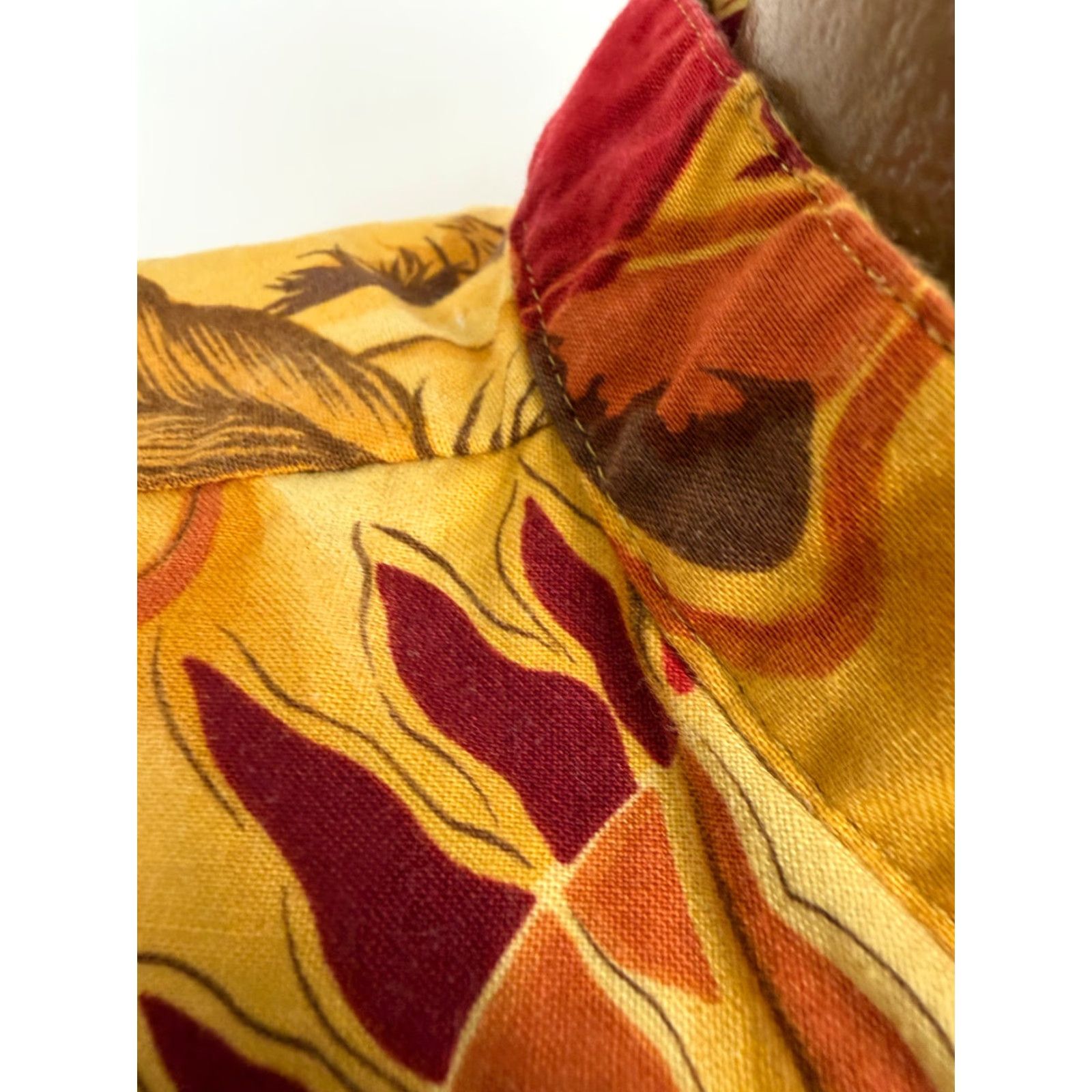 Vintage VINTAGE Panhandle Slim Shirt Band Collar Western 90s Men L Yellow Cotton Button-Up Pockets Mens Size US L / EU 52-54 / 3 - 4 Thumbnail