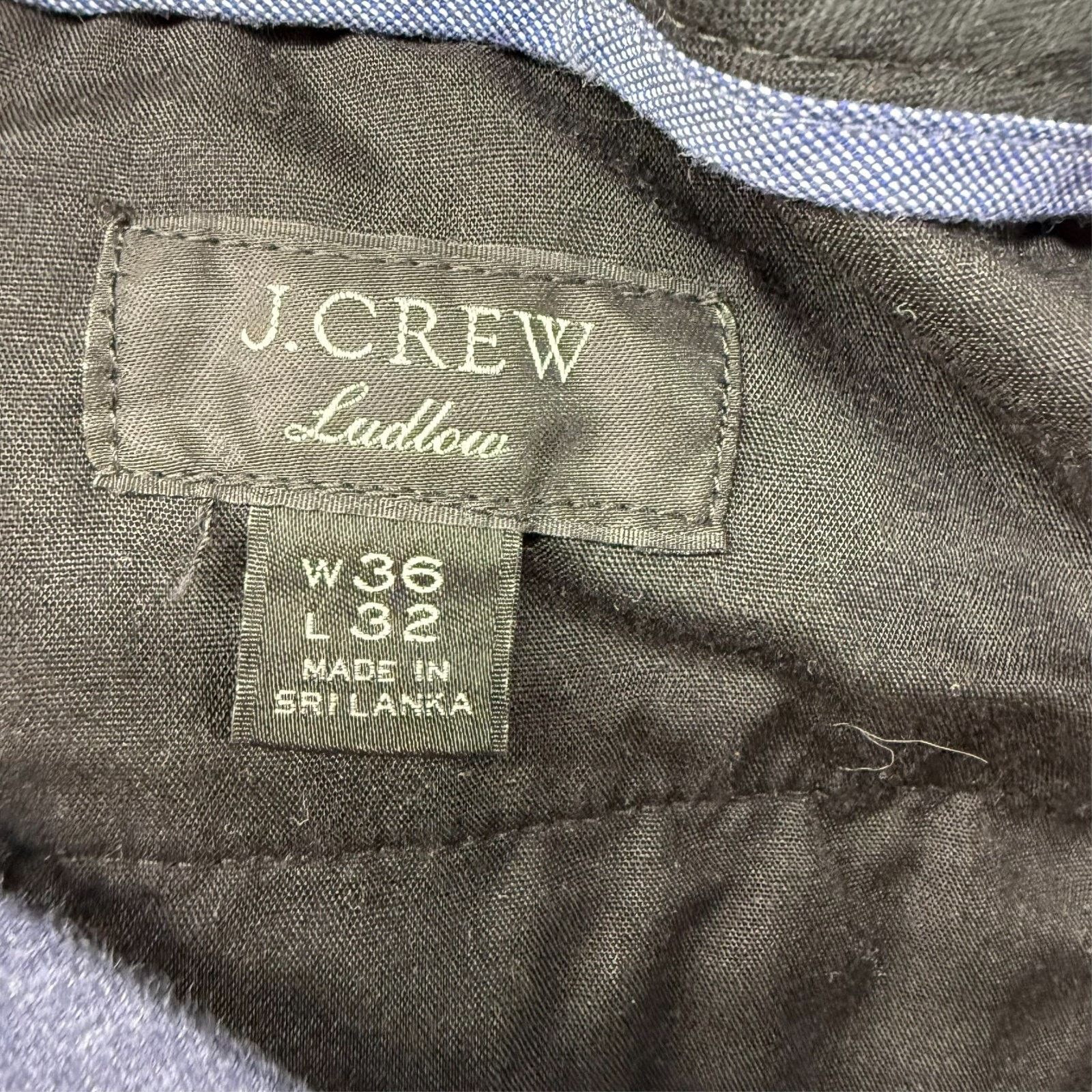 J.Crew J Crew Pants Men's Fits 35x28 Blue Chino Khaki Trousers Size US 35 - 8 Thumbnail