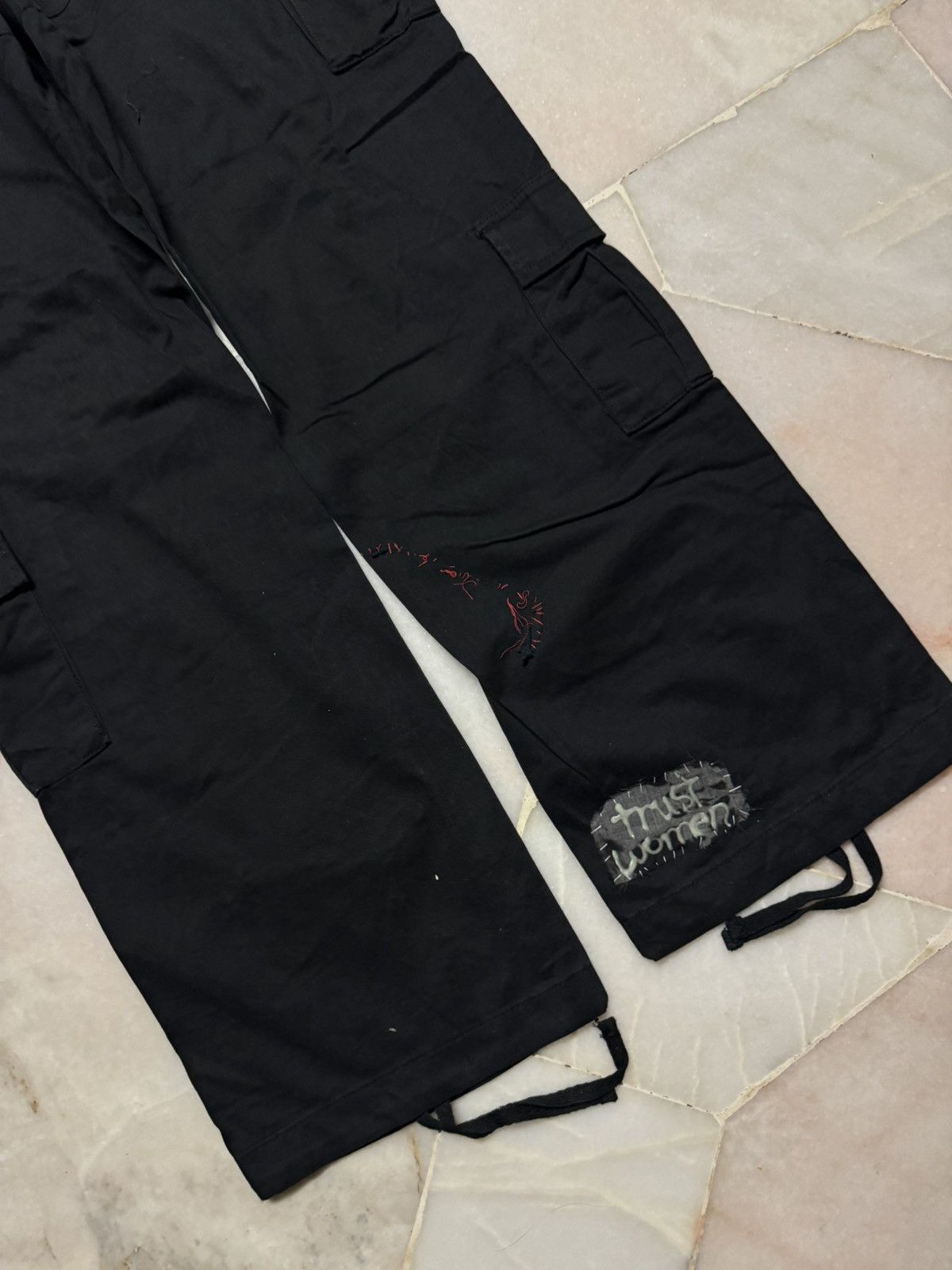 20471120 💥RARE💥NO BOUNDARIES PUNK POEM BONDAGE PARACHUTE CARGO TRAVIS Size US 33 - 16 Thumbnail