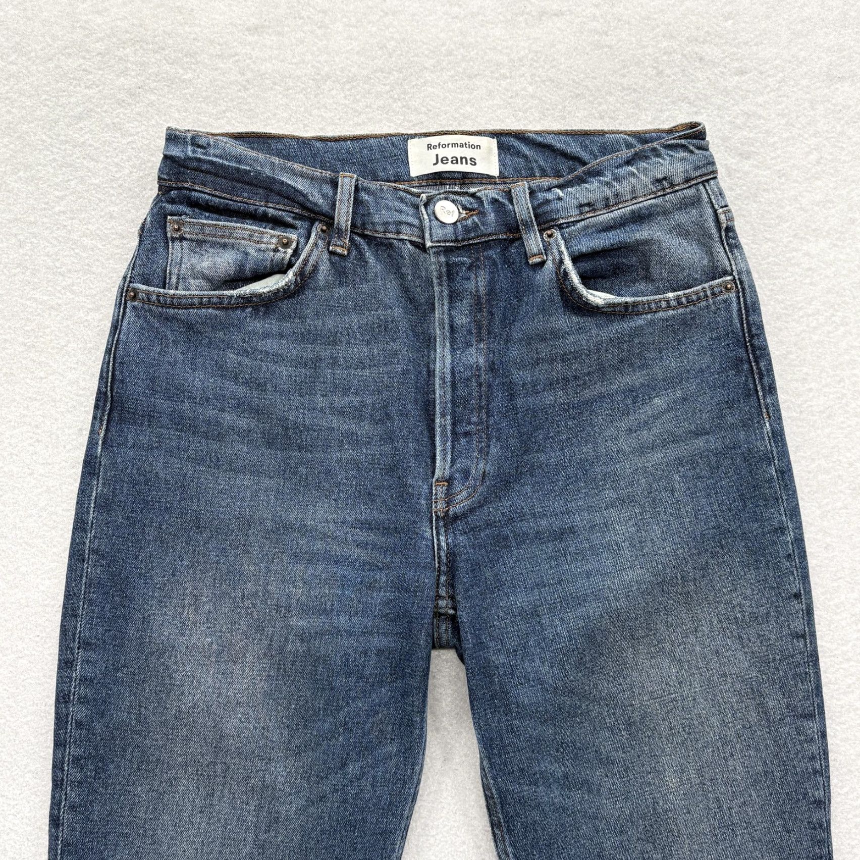Reformation Reformation Serena High Rise Skinny Jeans Womens 26 Blue Stretch Denim Kasai Size 26" / US 2 / IT 38 - 2 Thumbnail