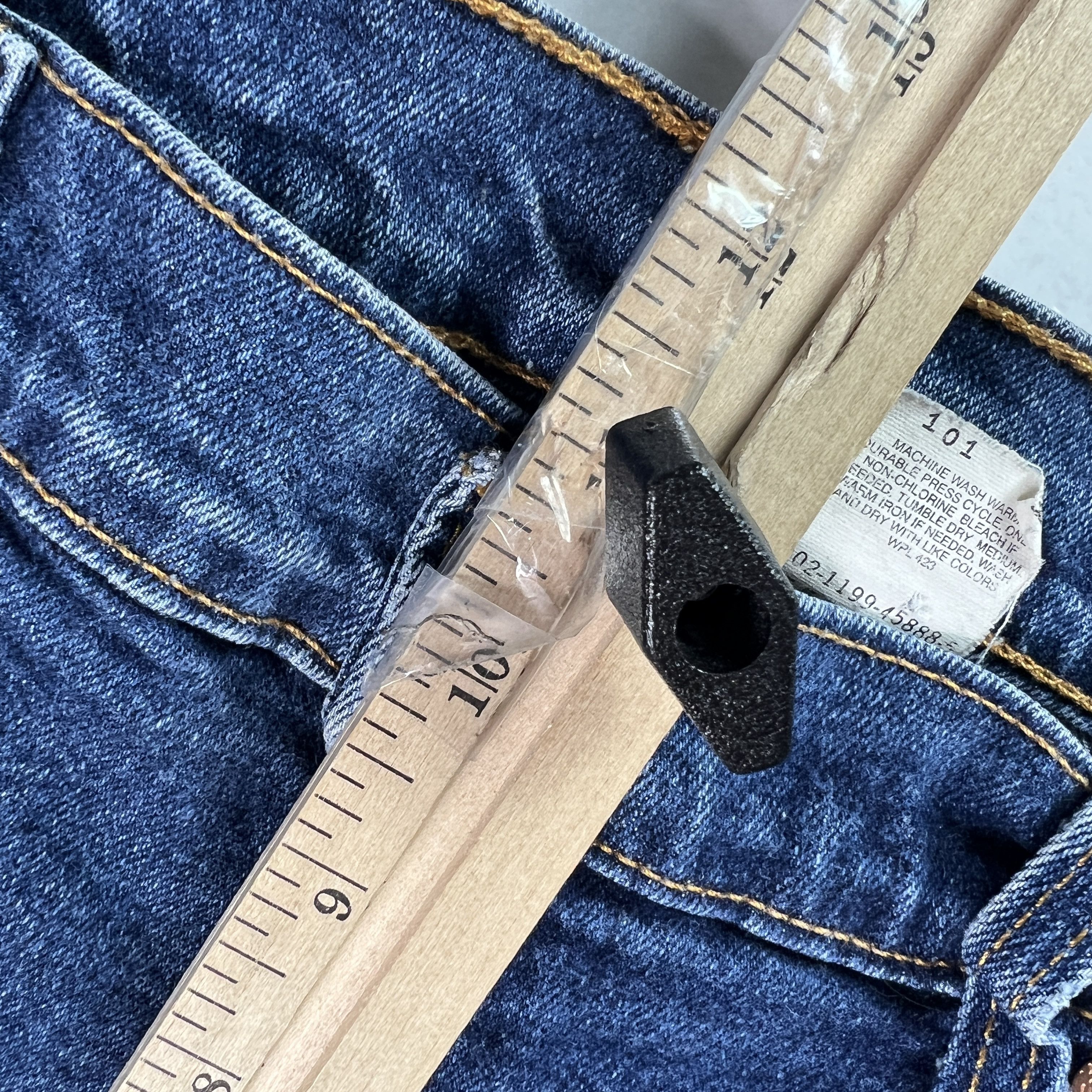 Levi's VTG 90s Levi's Jeans 550 Relaxed Tapered Blue Stretch Denim Size 30" / US 8 / IT 44 - 22 Thumbnail