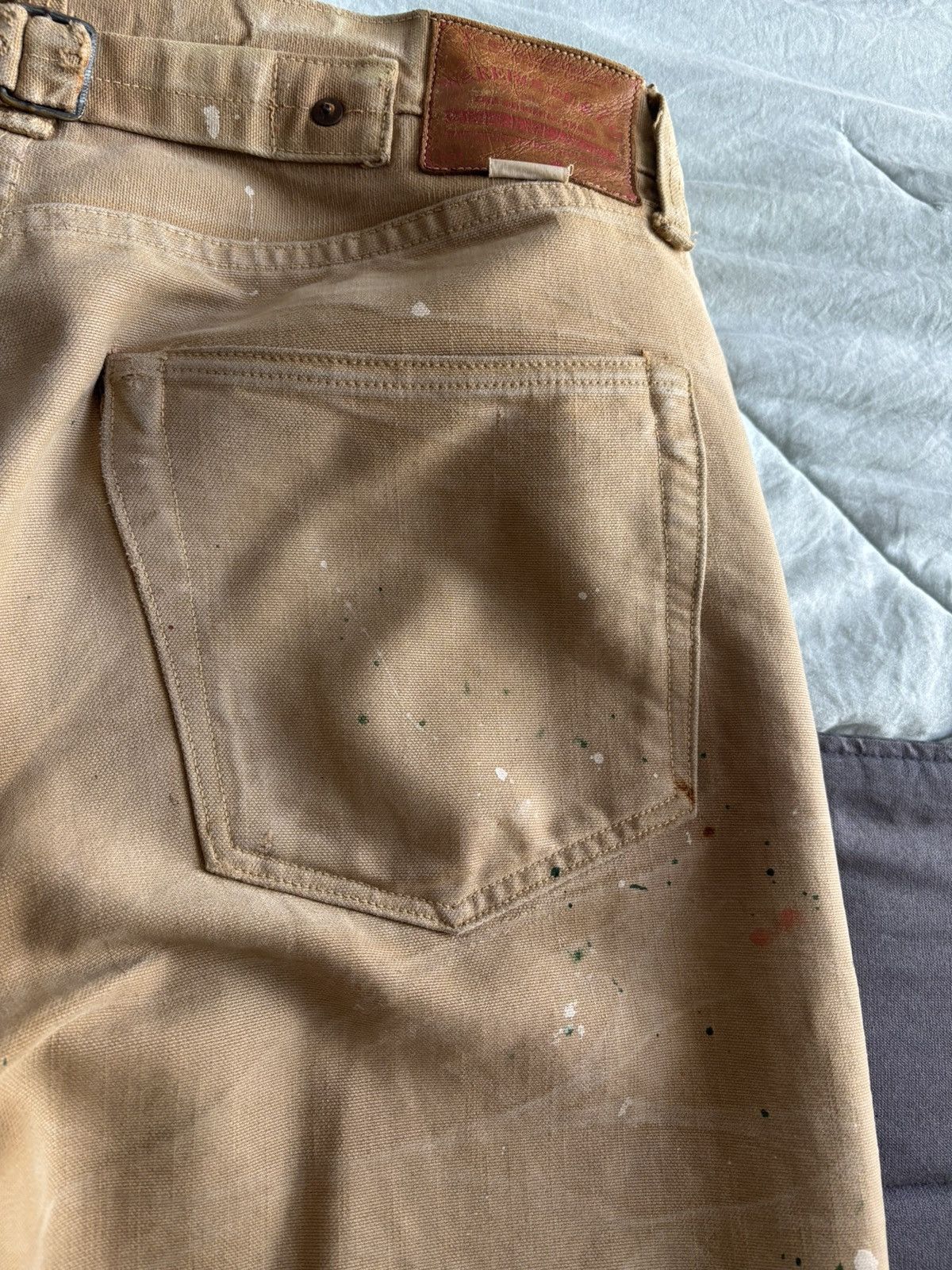 Warehouse & Co. WW2 40s Reissue Duck Canvas Pants Size US 32 / EU 48 - 3 Thumbnail