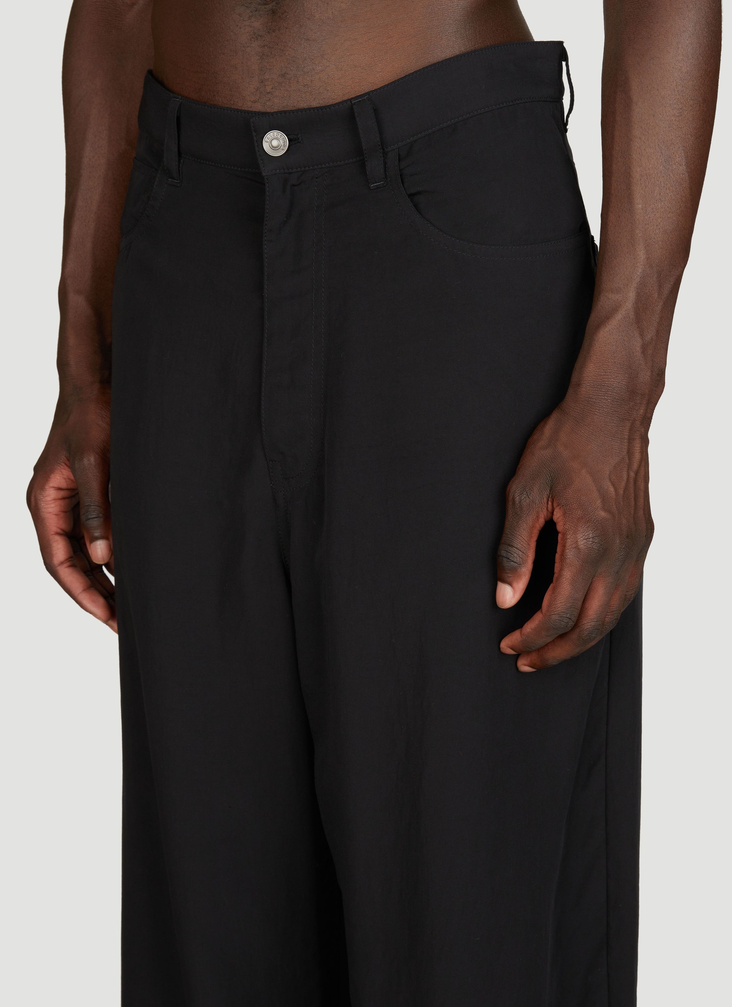 Balenciaga o1w1db10126 5-Pocket Baggy Pants in Black Size US 32 / EU 48 - 5 Thumbnail