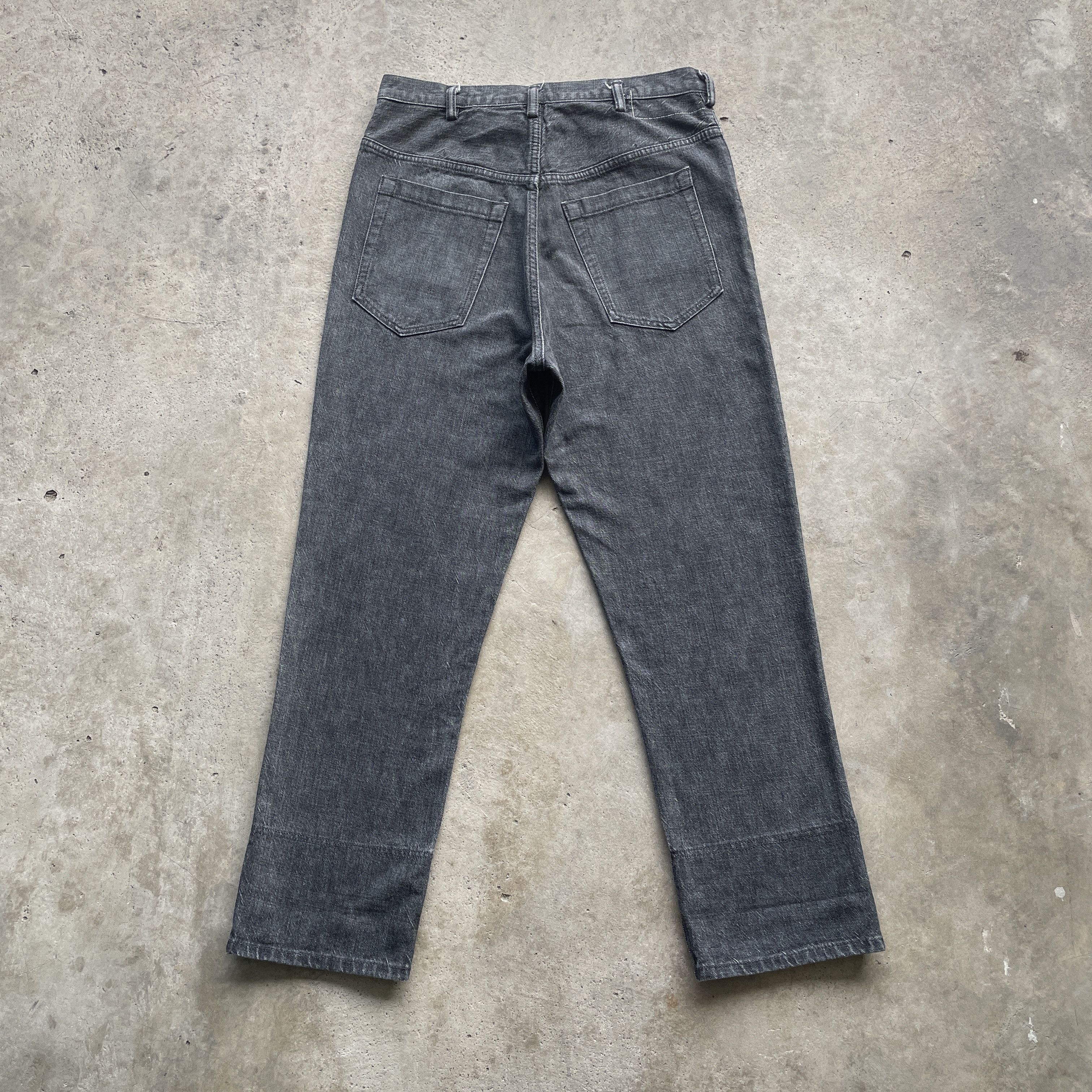 Yohji Yamamoto W30 VINTAGE YOHJI YAMAMOTO Y’S BLACK JEANS FADED DENIM PANTS Size US 30 / EU 46 - 10 Thumbnail