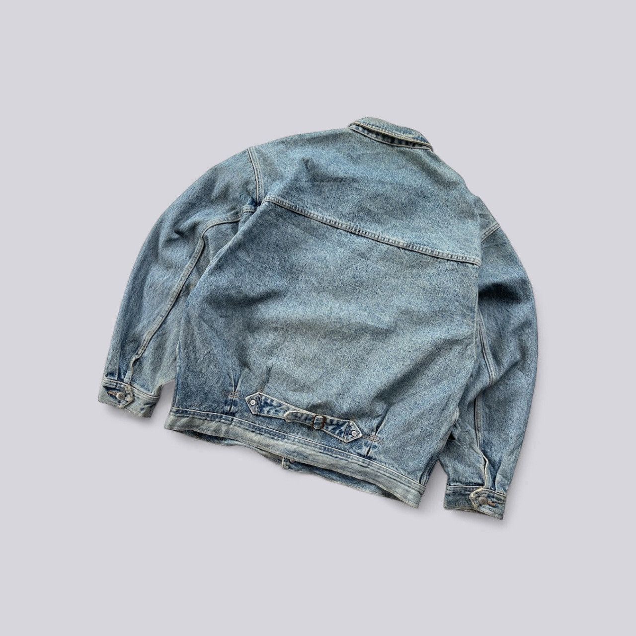 Japanese Brand 🔥Vtg Holly Majors Japan Type 1 Buckle Denim Trucker Jacket Size US L / EU 52-54 / 3 - 2 Thumbnail