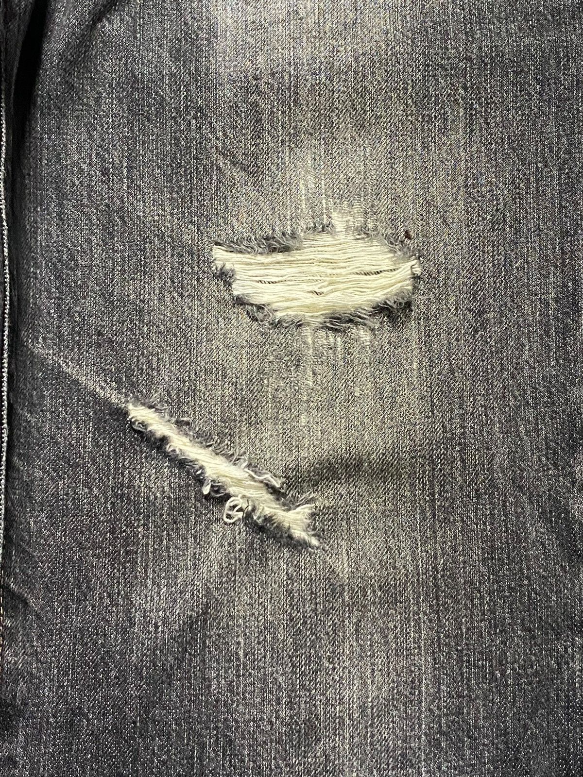 Edwin Vintage Edwin Japan Denim Tears Distressed Loose Slim Jeans Size US 32 / EU 48 - 13 Thumbnail