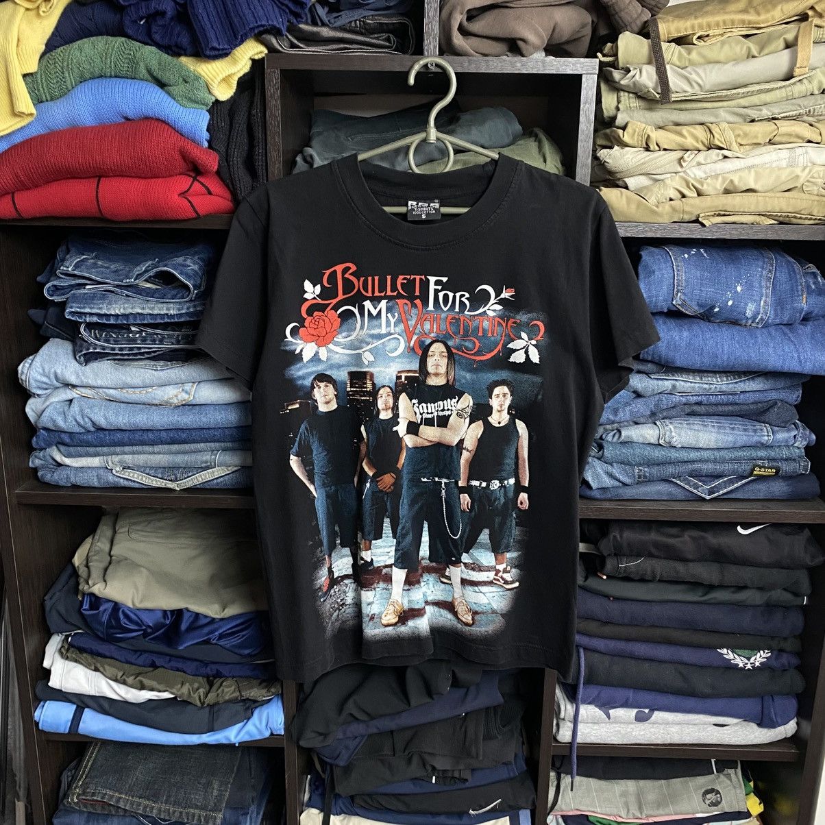 Band Tees Vintage Bullet For My Valentine Big graphic logo 90’s tee Size US S / EU 44-46 / 1 - 1 Thumbnail