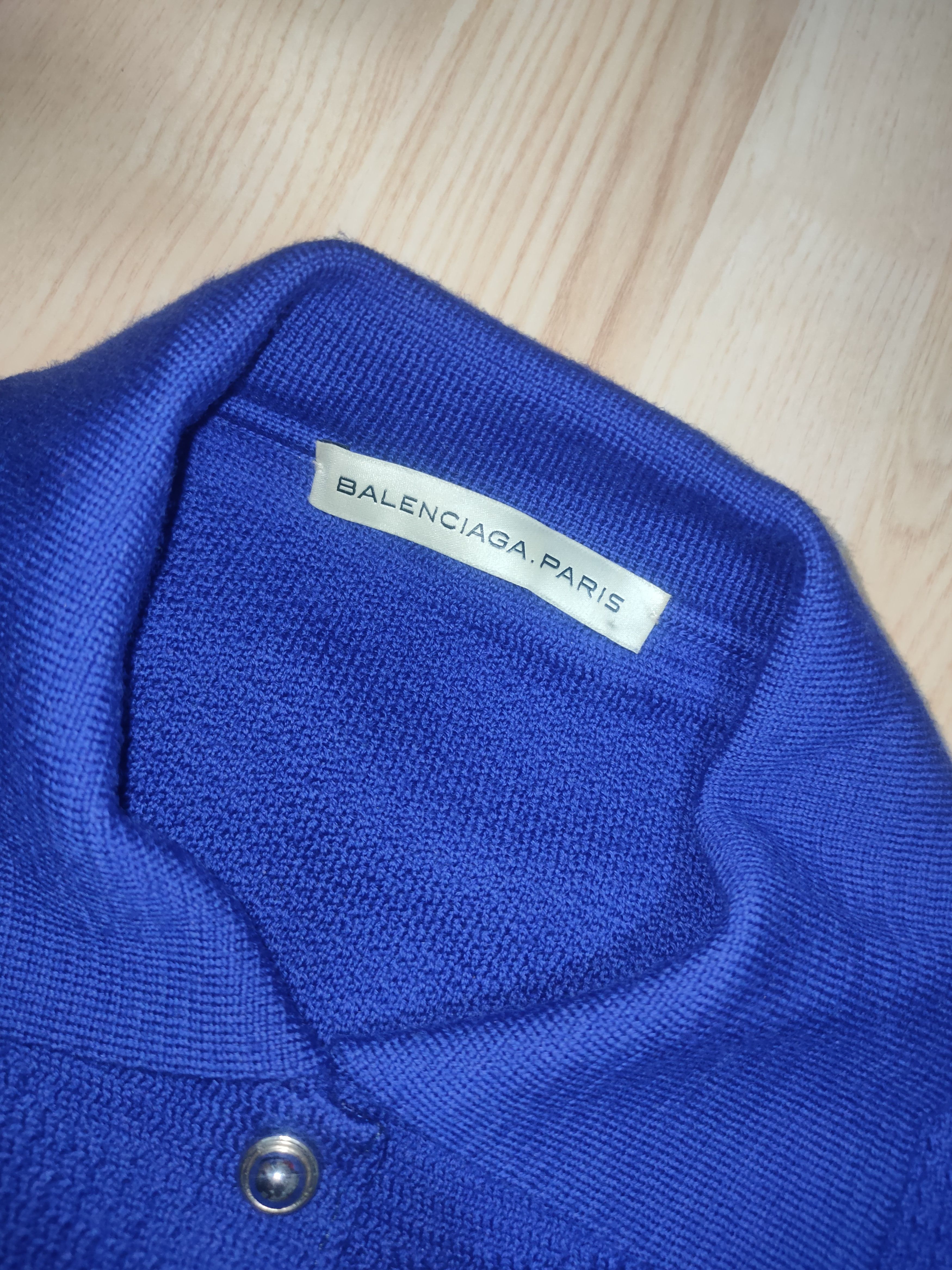 Balenciaga BALENCIAGA MONOCHROME RIB KNIT POLO DRESS Size M / US 6-8 / IT 42-44 - 4 Thumbnail