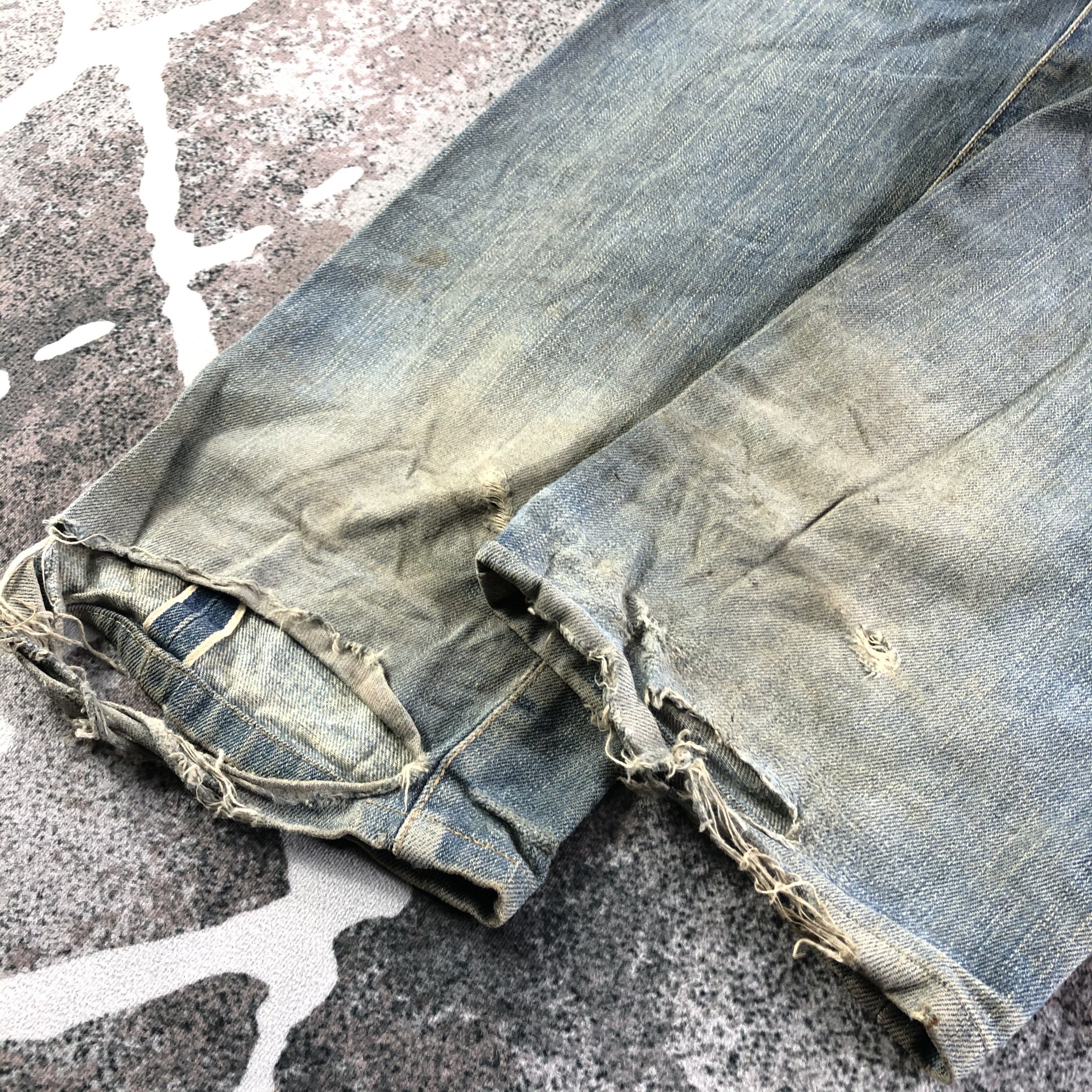 Edwin Vintage Edwin Selvedge Jeans Distressed Redline Denim KJ3005 Size US 29 - 6 Thumbnail