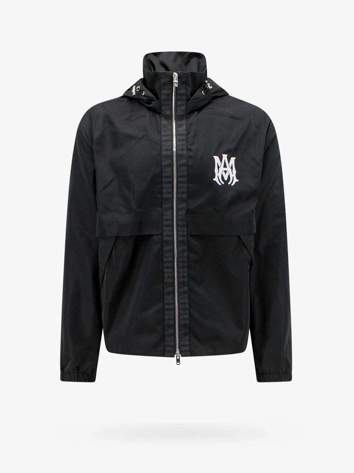 Amiri o1gr1nt0325 Lightweight Nylon Anorak Jacket in Black Size US S / EU 44-46 / 1 - 1 Thumbnail