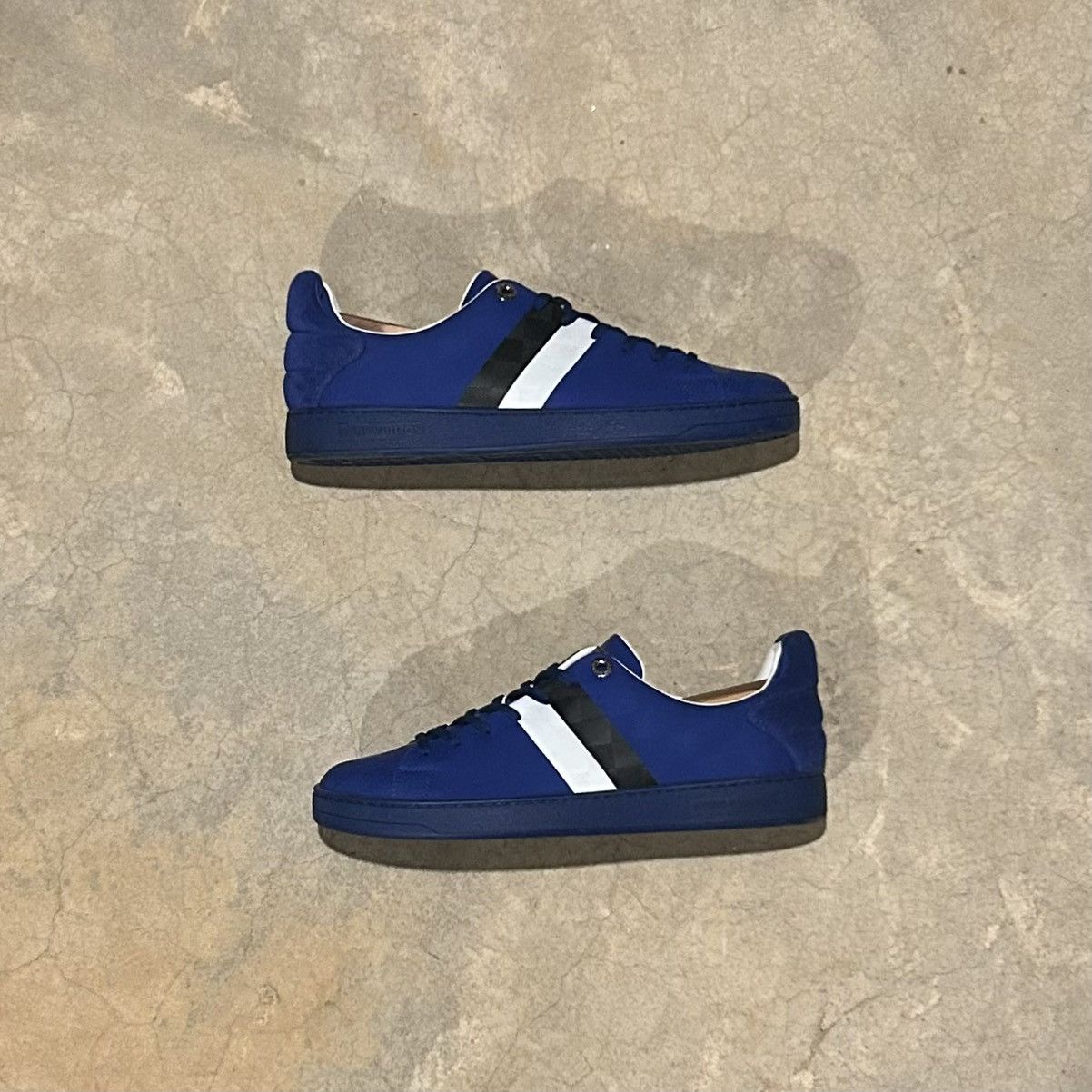 Designer × Louis Vuitton Louis Vuitton Damier Infini Frontrow Leather Sneakers US 9 Size US 9 / EU 42 - 2 Thumbnail