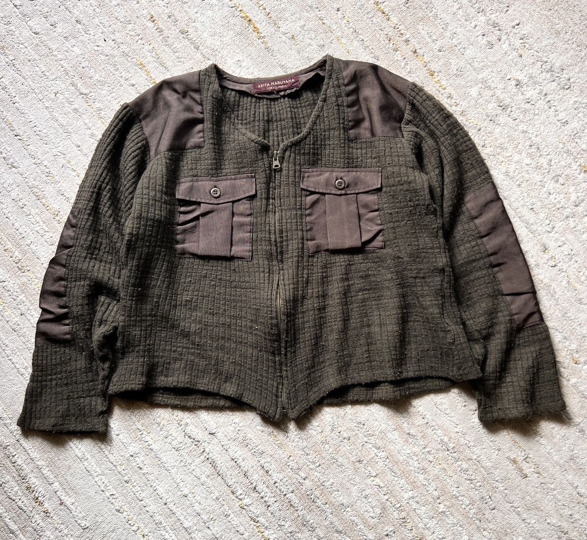 KEITAMARUYAMA Keita Mruyama Laine Wool Double Pocket Military Style Jacket Size US M / EU 48-50 / 2 - 11 Thumbnail