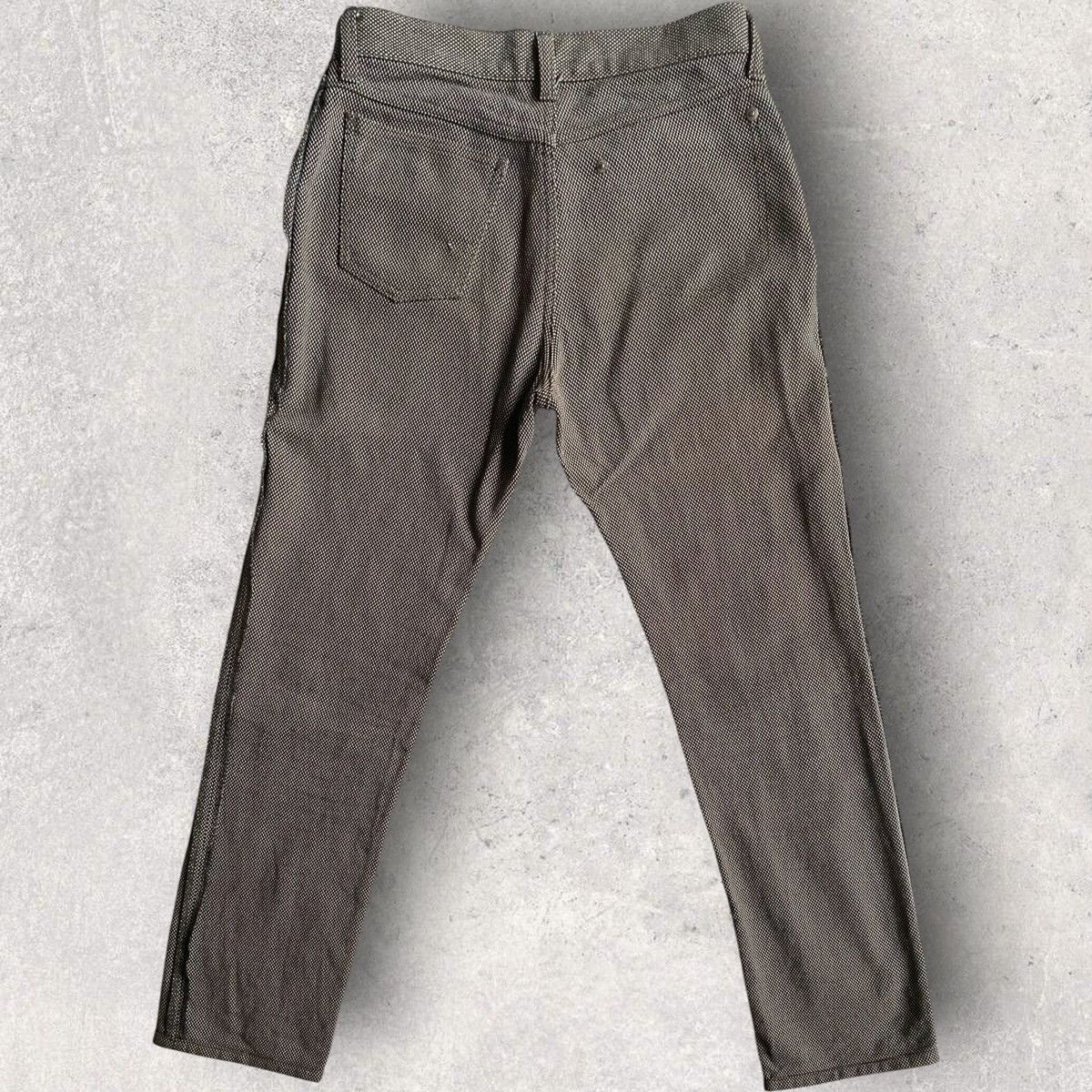 Number (N)ine Vintage SS00 “Extra Heavy” Inside Out Jacquard Denim Size US 28 / EU 44 - 3 Thumbnail