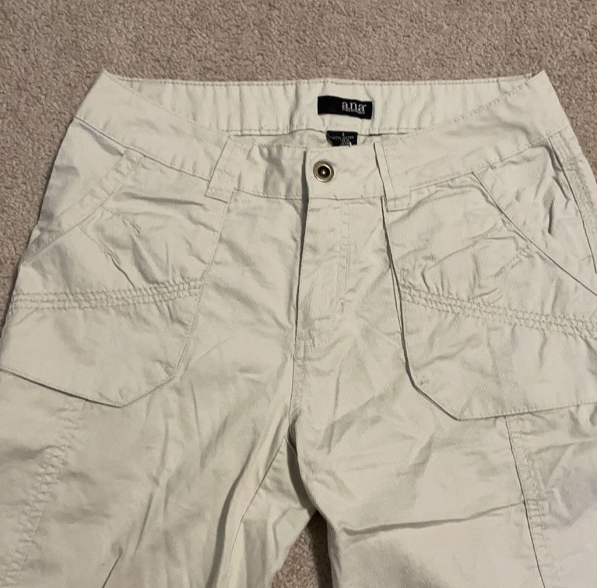 Other Ana Cream Bermuda Shorts Size 28" / US 6 / IT 42 - 2 Thumbnail