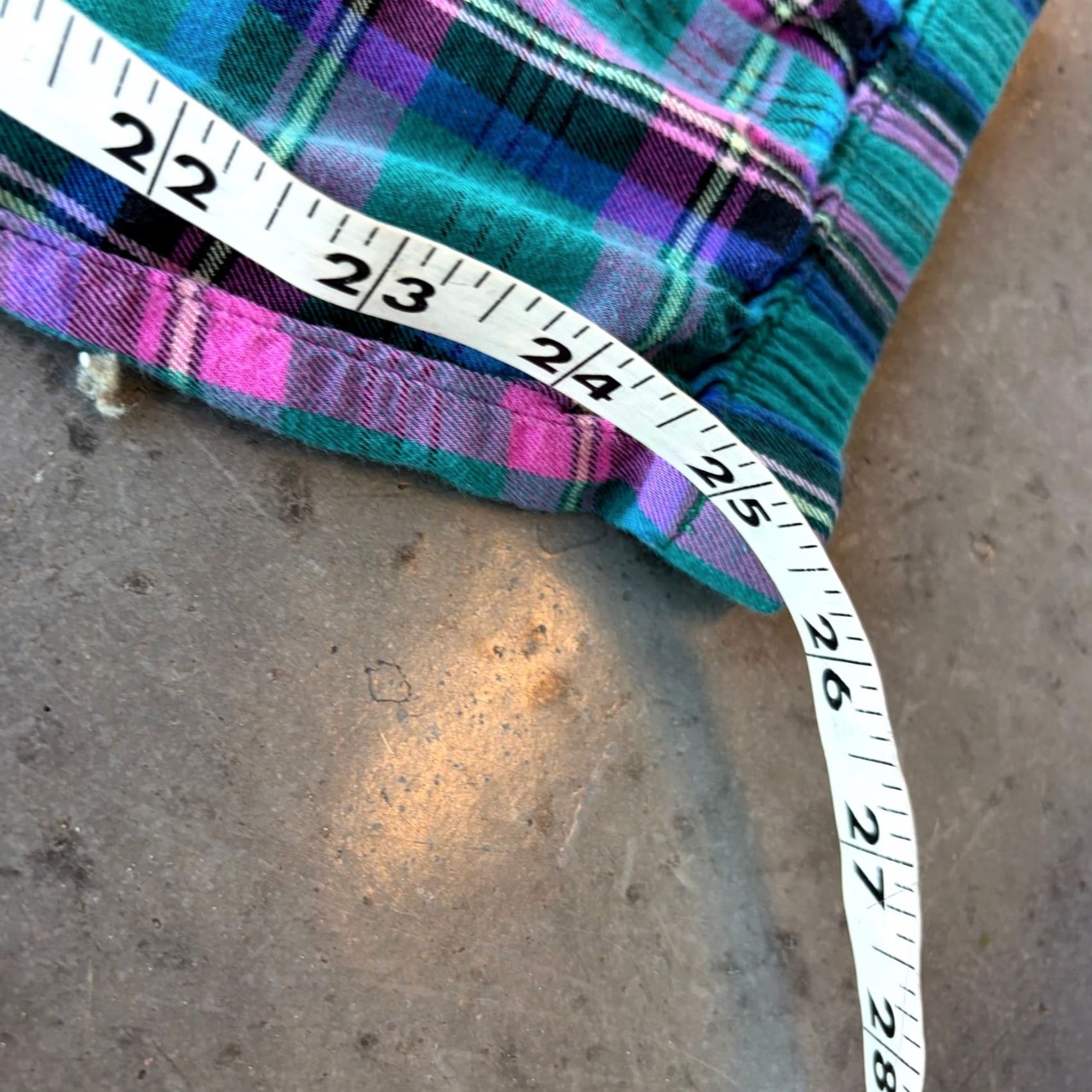 Victoria's Secret VINTAGE Victoria's Secret Plaid Lounge Sweatpants Teal Pink Women's Small XS? Size 28" / US 6 / IT 42 - 5 Thumbnail
